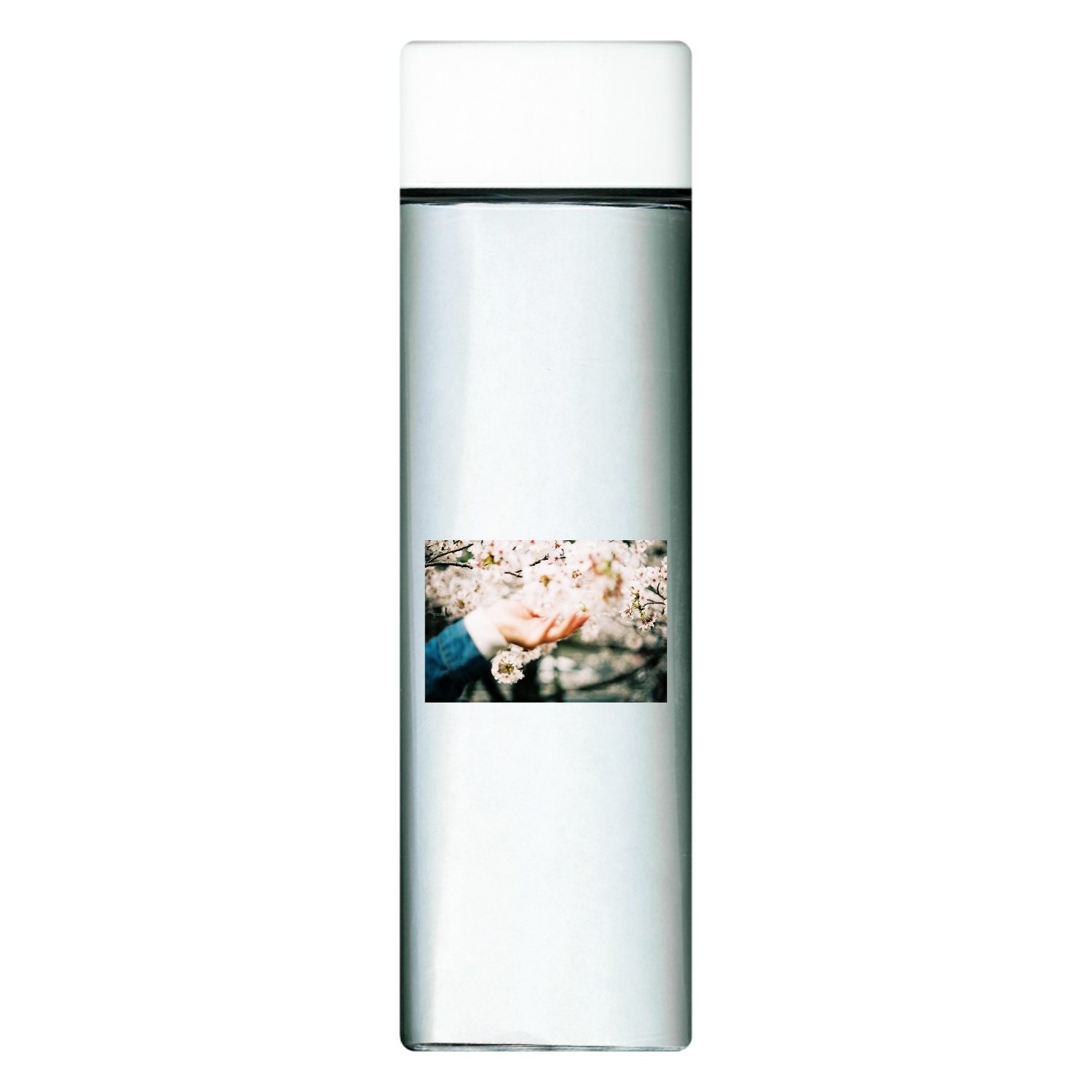 てのひらにはなびらを スクエアクリアボトル