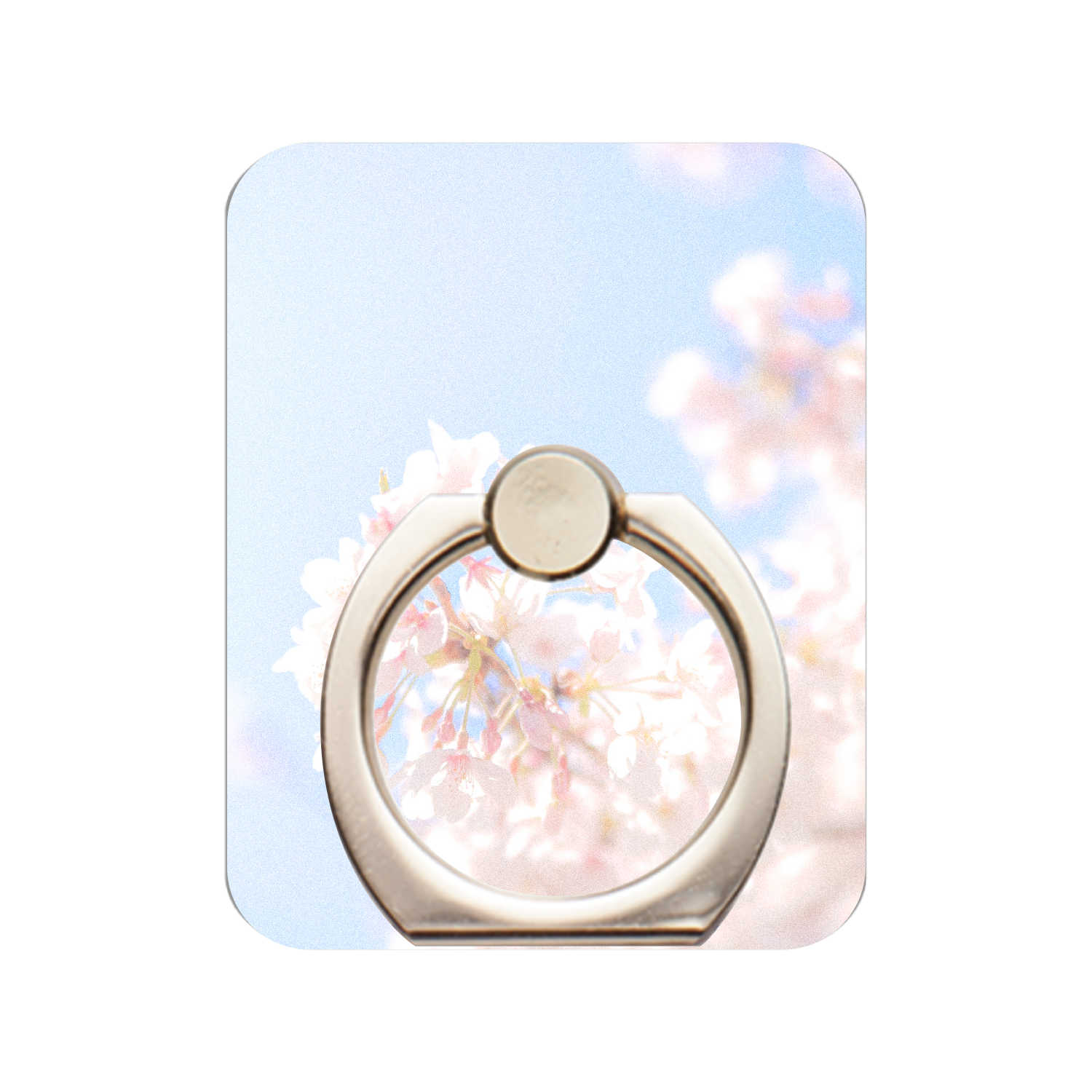 春の風景を手のひらに スマホリング