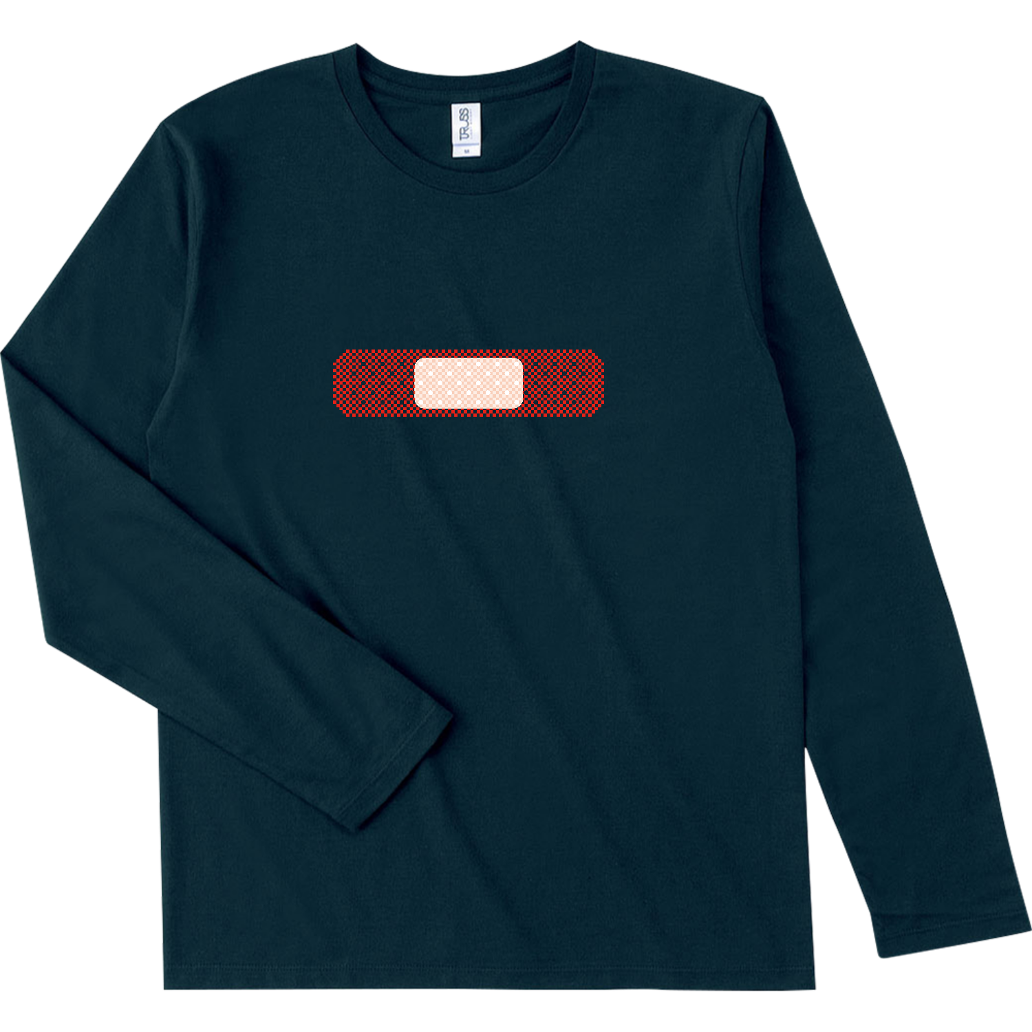 絆創膏 スリムフィット ロングスリーブTシャツ