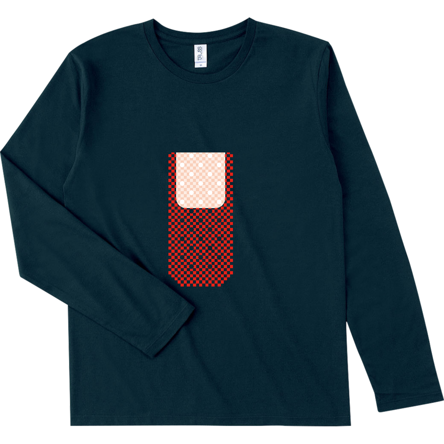 絆創膏 スリムフィット ロングスリーブTシャツ