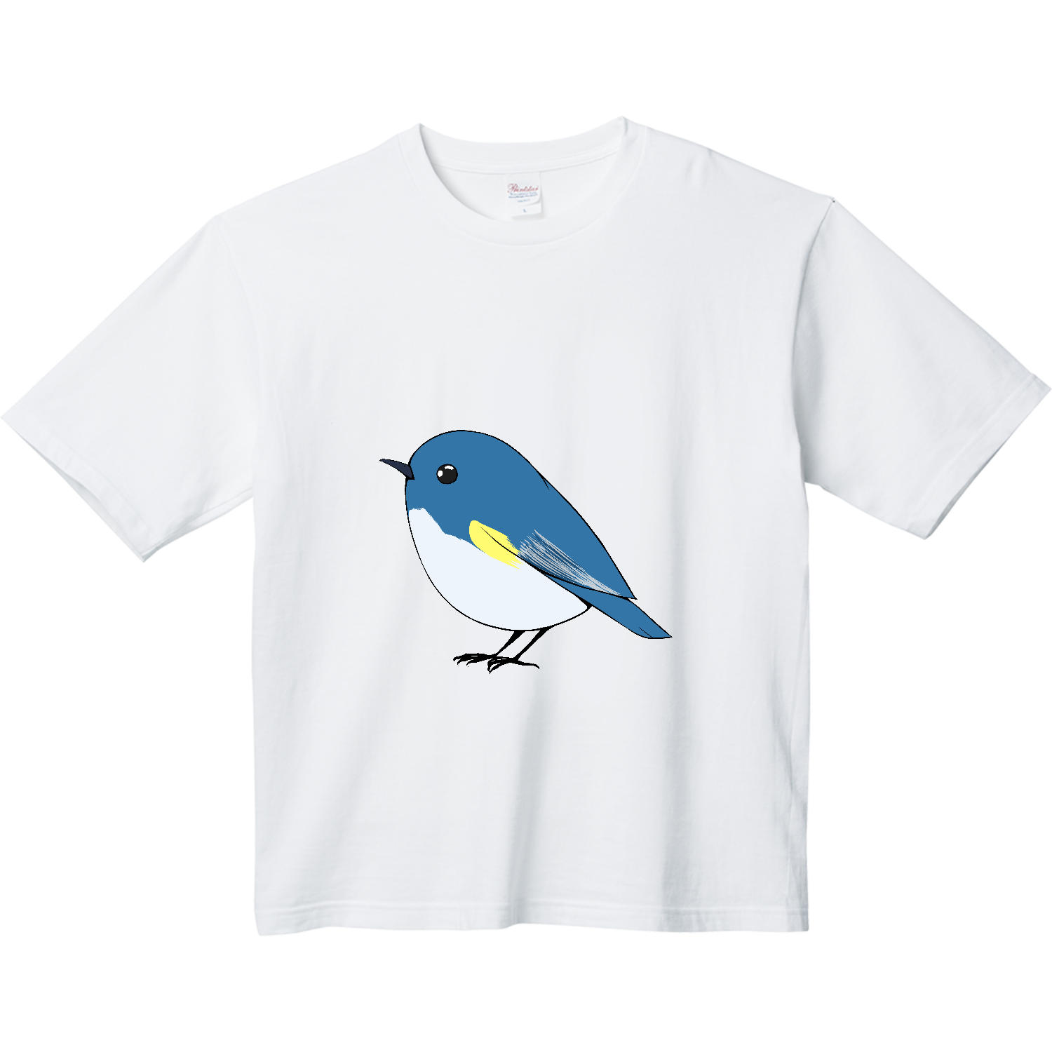 可愛いルリビタキ ヘビーウェイト ビッグシルエットTシャツ