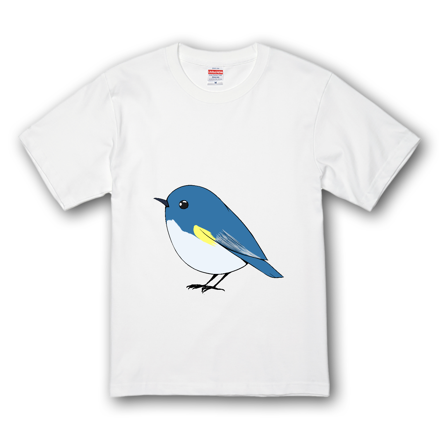 可愛いルリビタキ プレミアムTシャツ