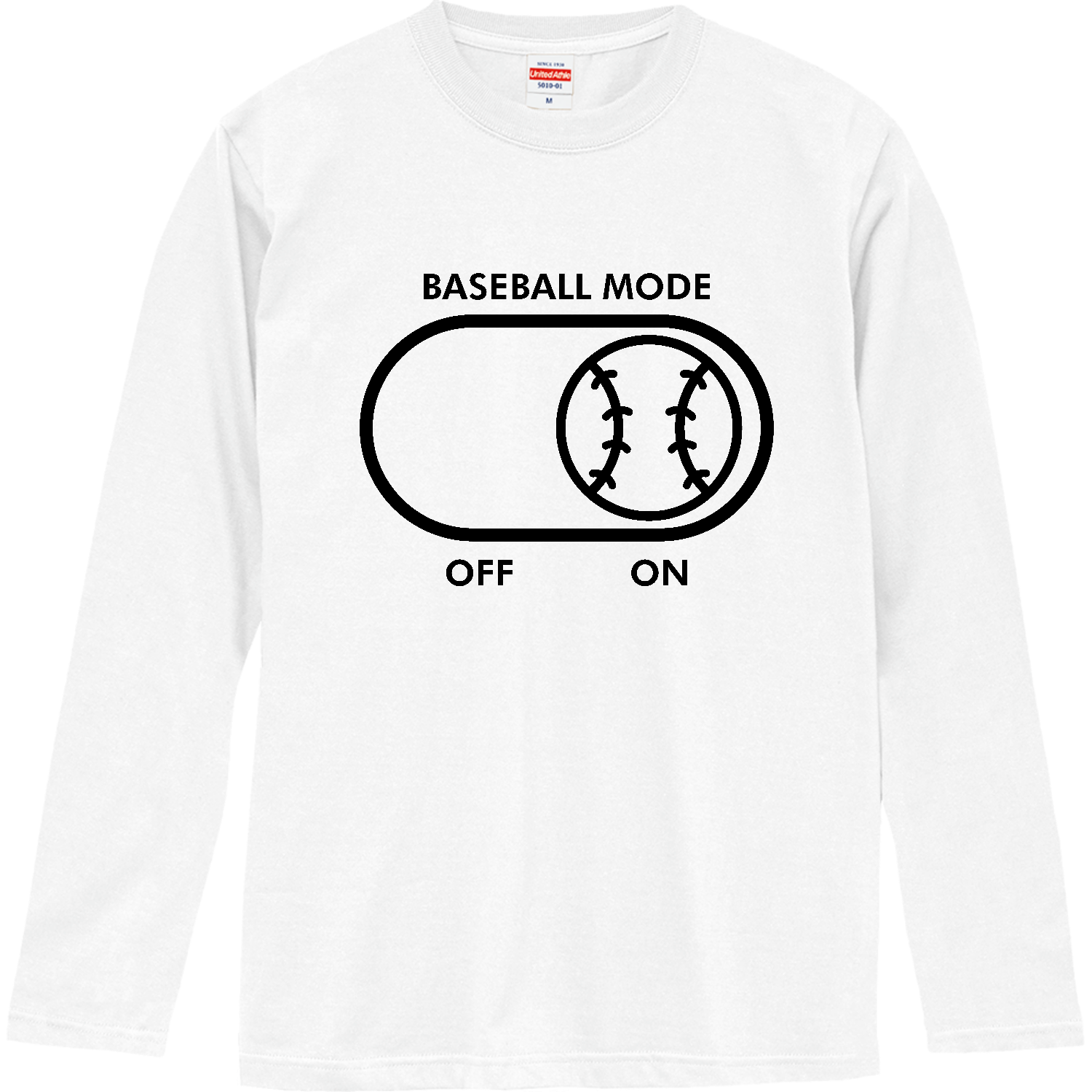 ベースボールモード【野球デザイン】 ロングスリーブTシャツ