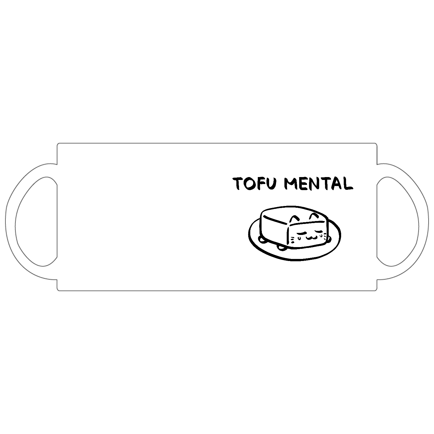 TOFU MENTAL CAT 《とうふメンタルねこ》 定番マグカップ