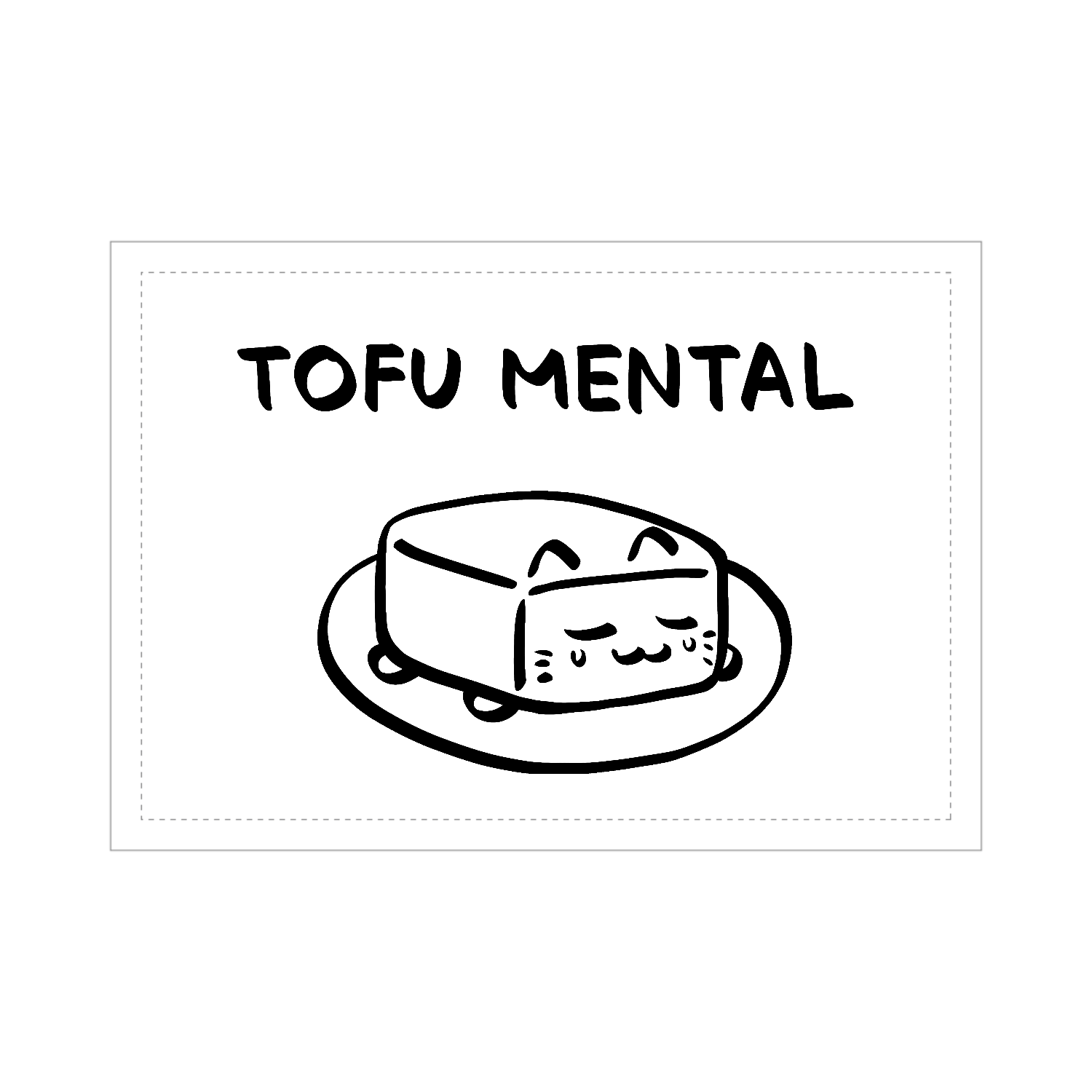 TOFU MENTAL CAT 《とうふメンタルねこ》 ブランケット - 700 x 1000 (mm) - ポリエステル