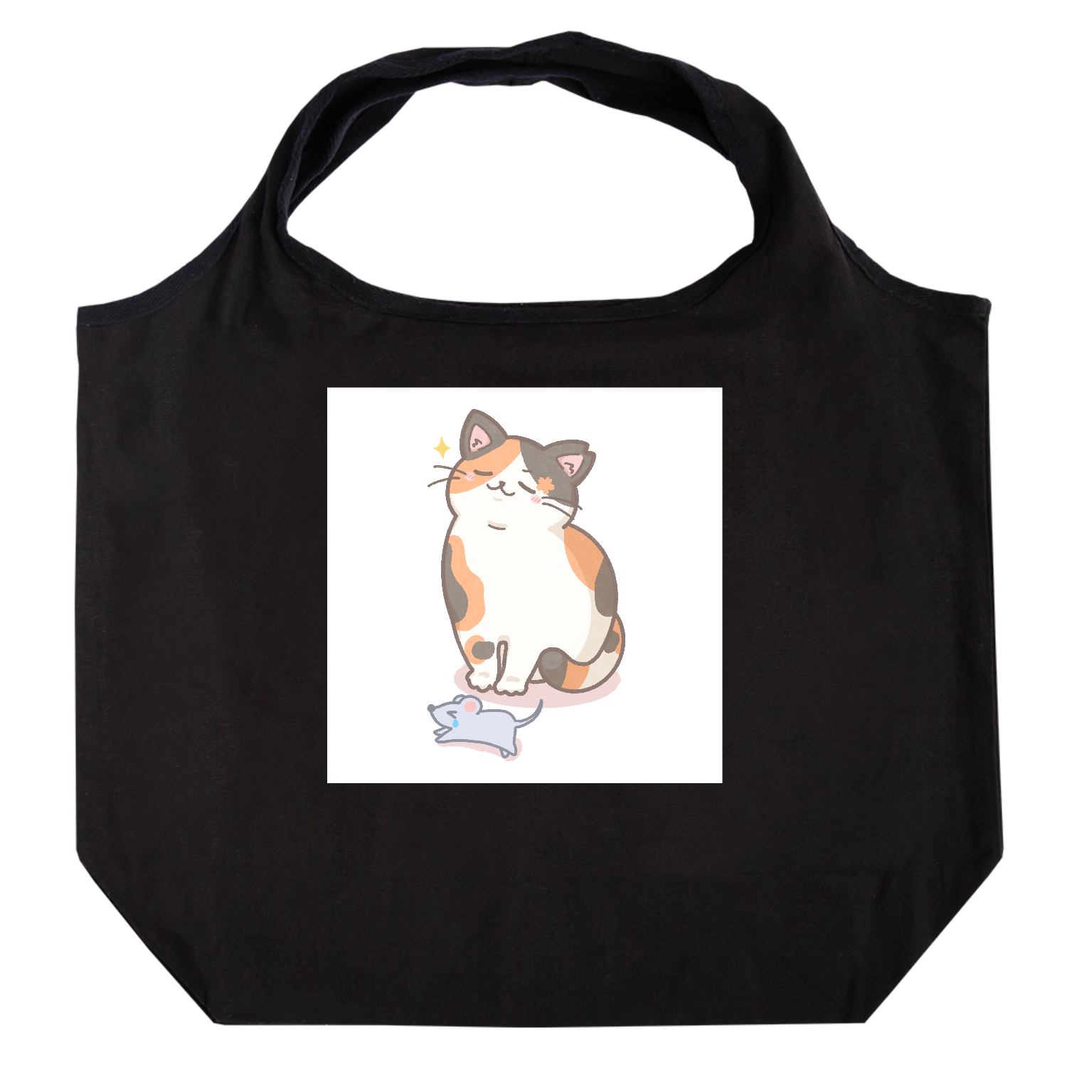 狩するさくらにゃん たためるマルシェ【白プリントあり】