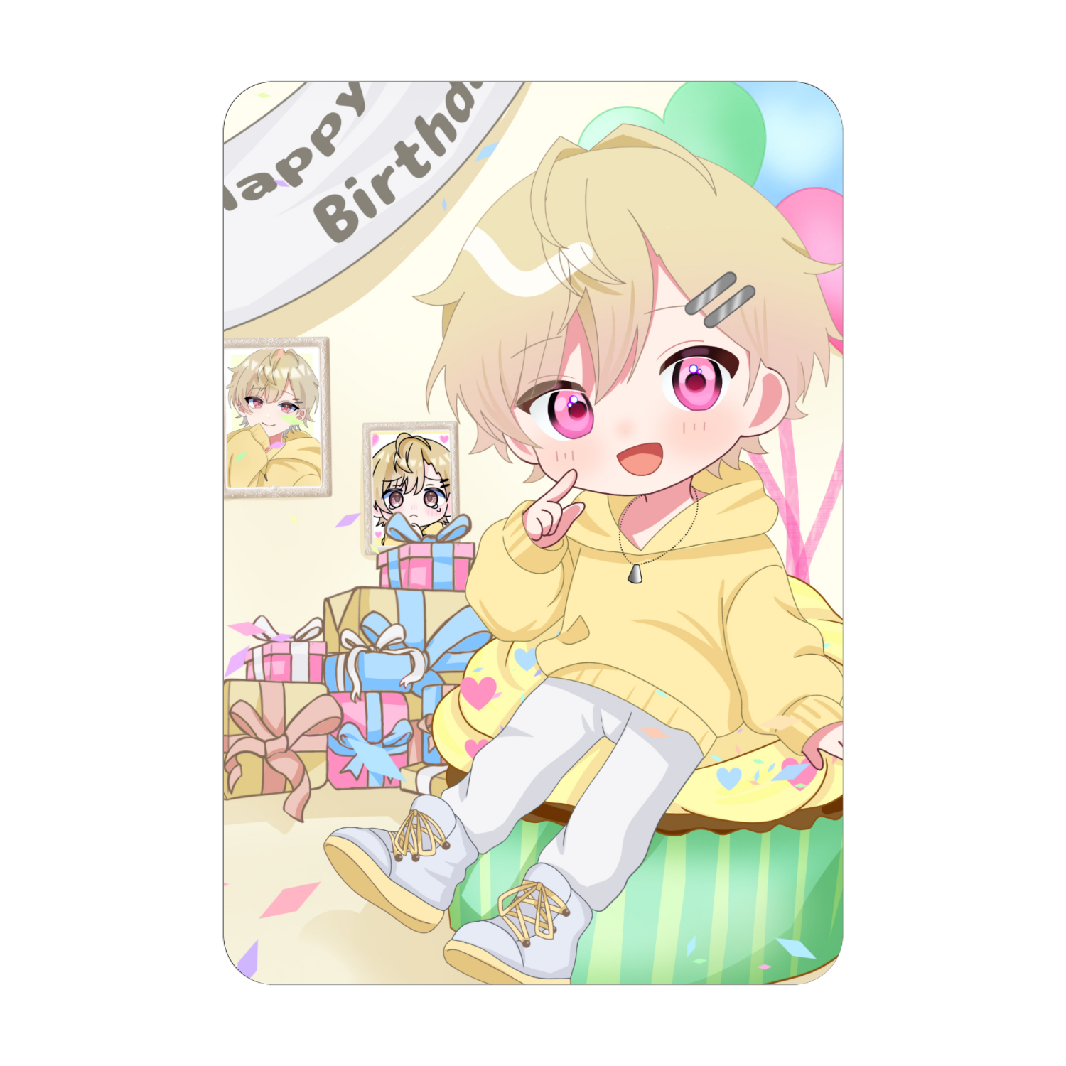 きらなくんのアクリルカード アクリルカード　W59×H86