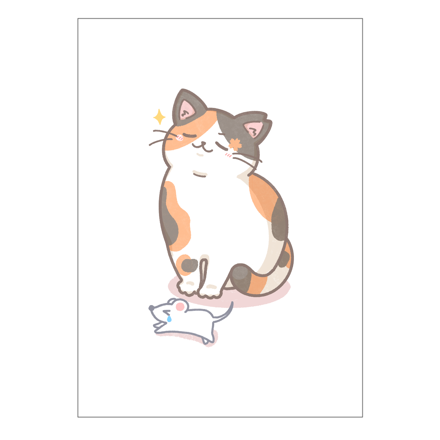 狩するさくらにゃん オリジナル台紙10枚組（OPP袋付）