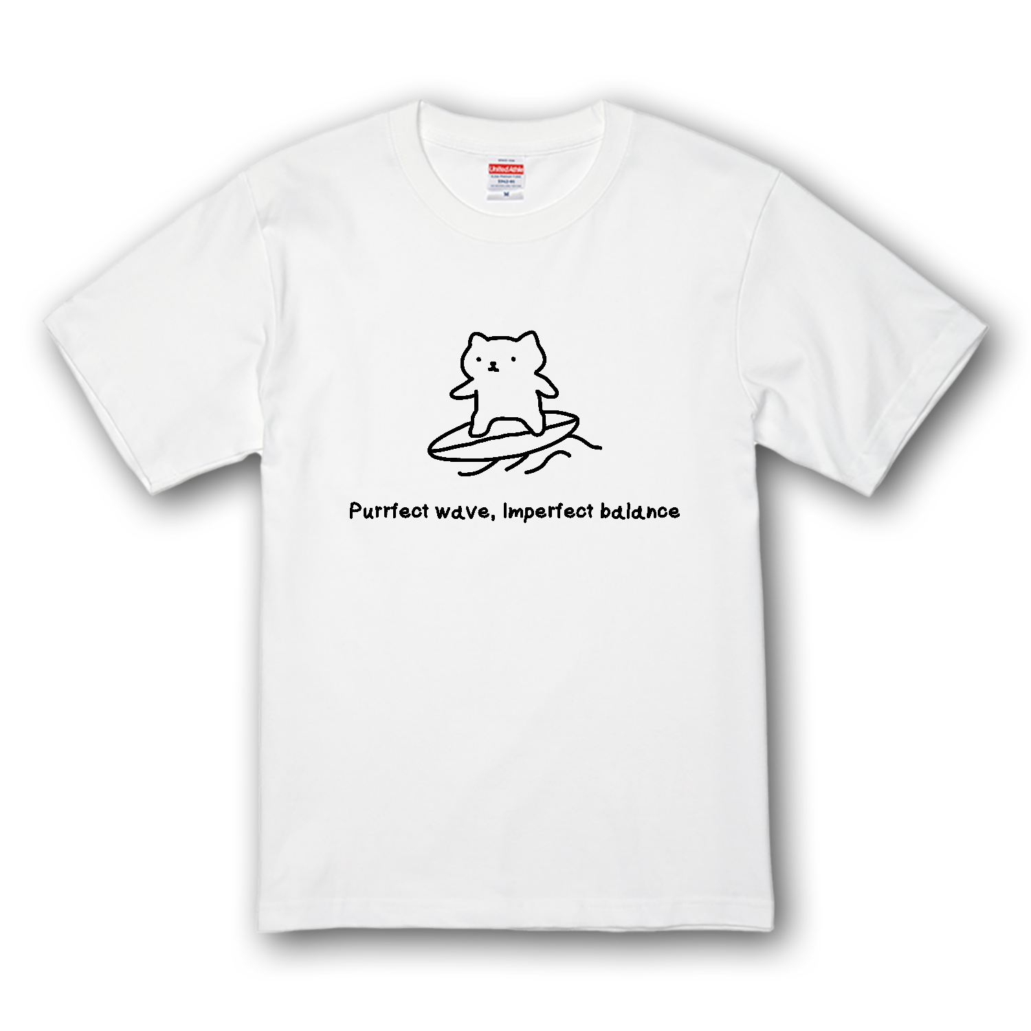 サーフィン猫 プレミアムTシャツ
