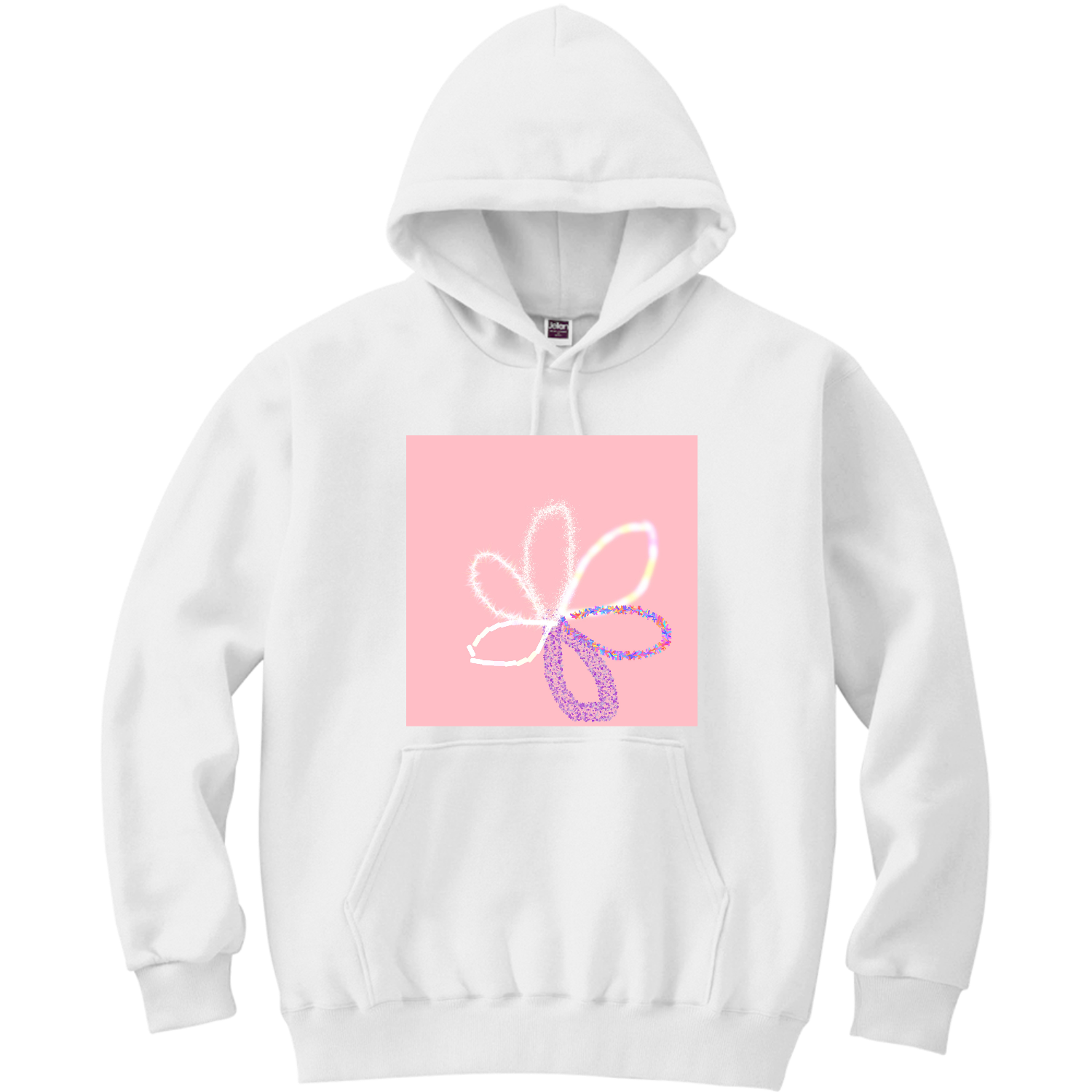 花びらと私 軽量プルパーカー (長袖プリント)