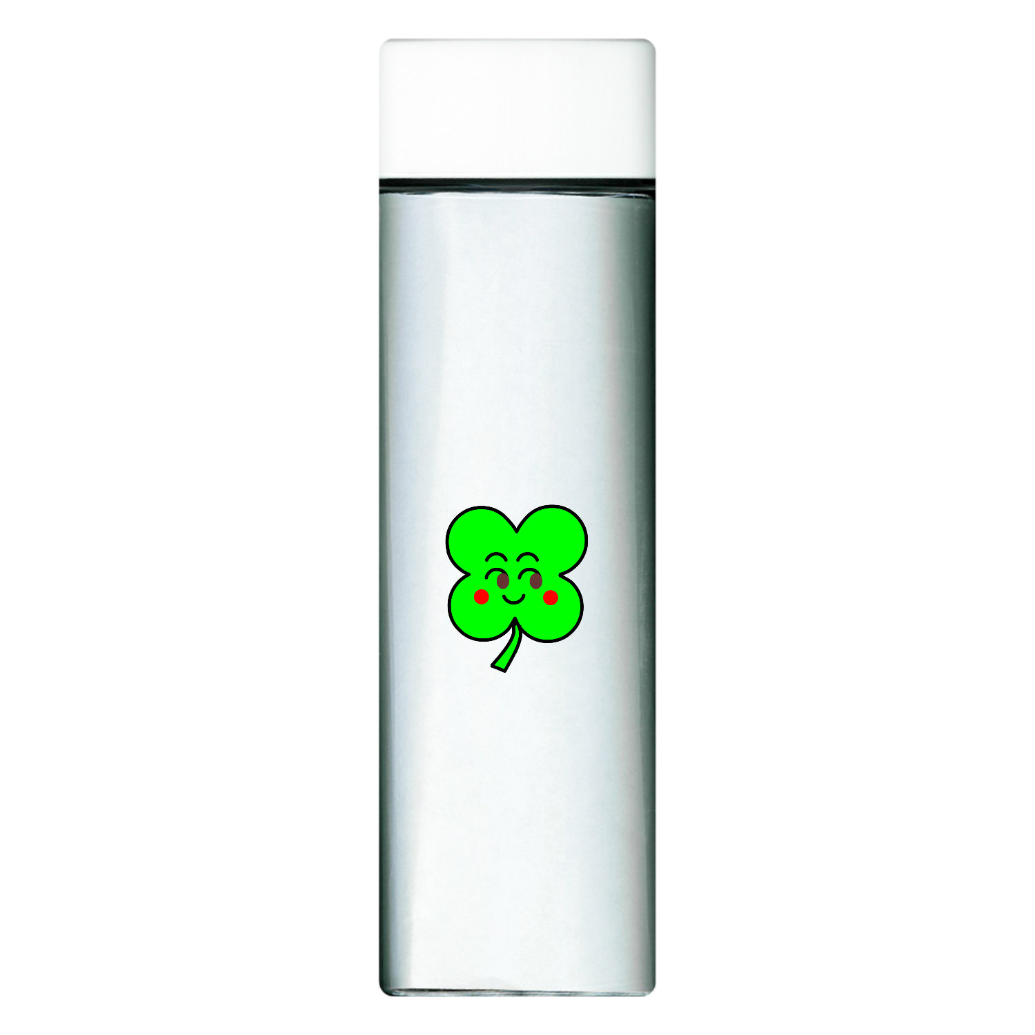 幸せのクローバー スクエアクリアボトル