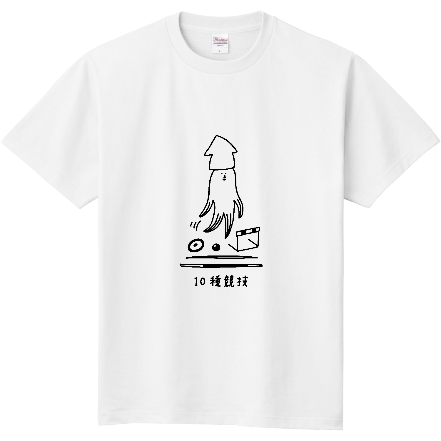 陸上競技　10種競技イカ 定番Ｔシャツ