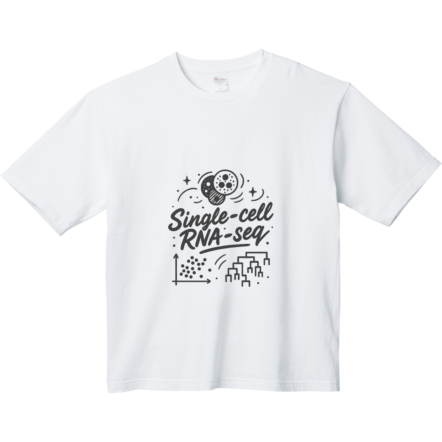 Single-cell RNA-seq Tシャツ ヘビーウェイト ビッグシルエットTシャツ