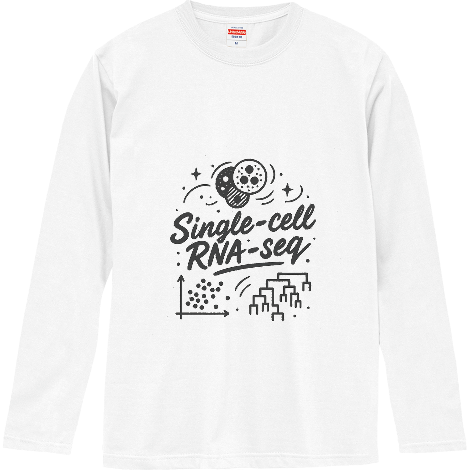 Single-cell RNA-seq Tシャツ ロングスリーブTシャツ