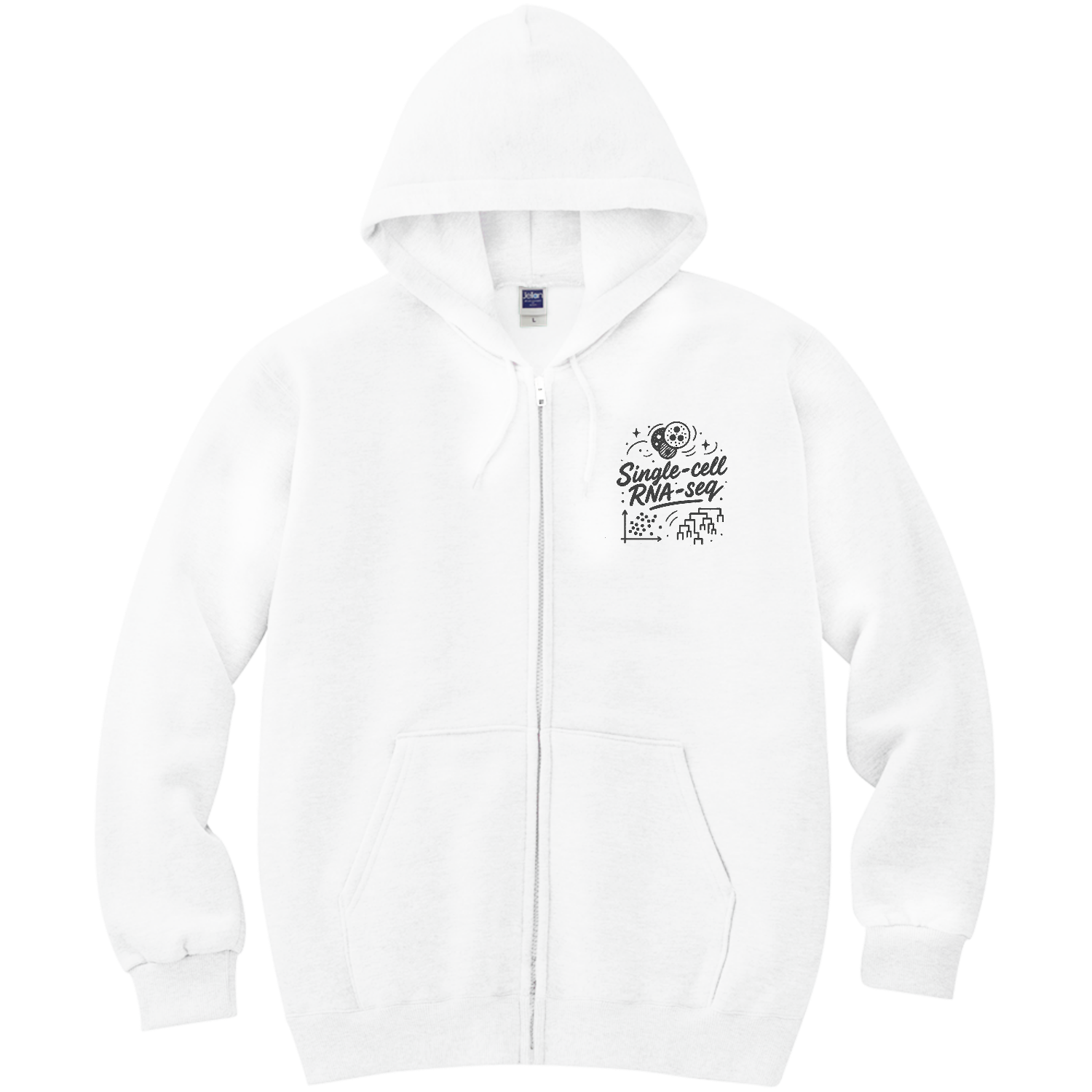 Single-cell RNA-seq Tシャツ 軽量ジップアップパーカー