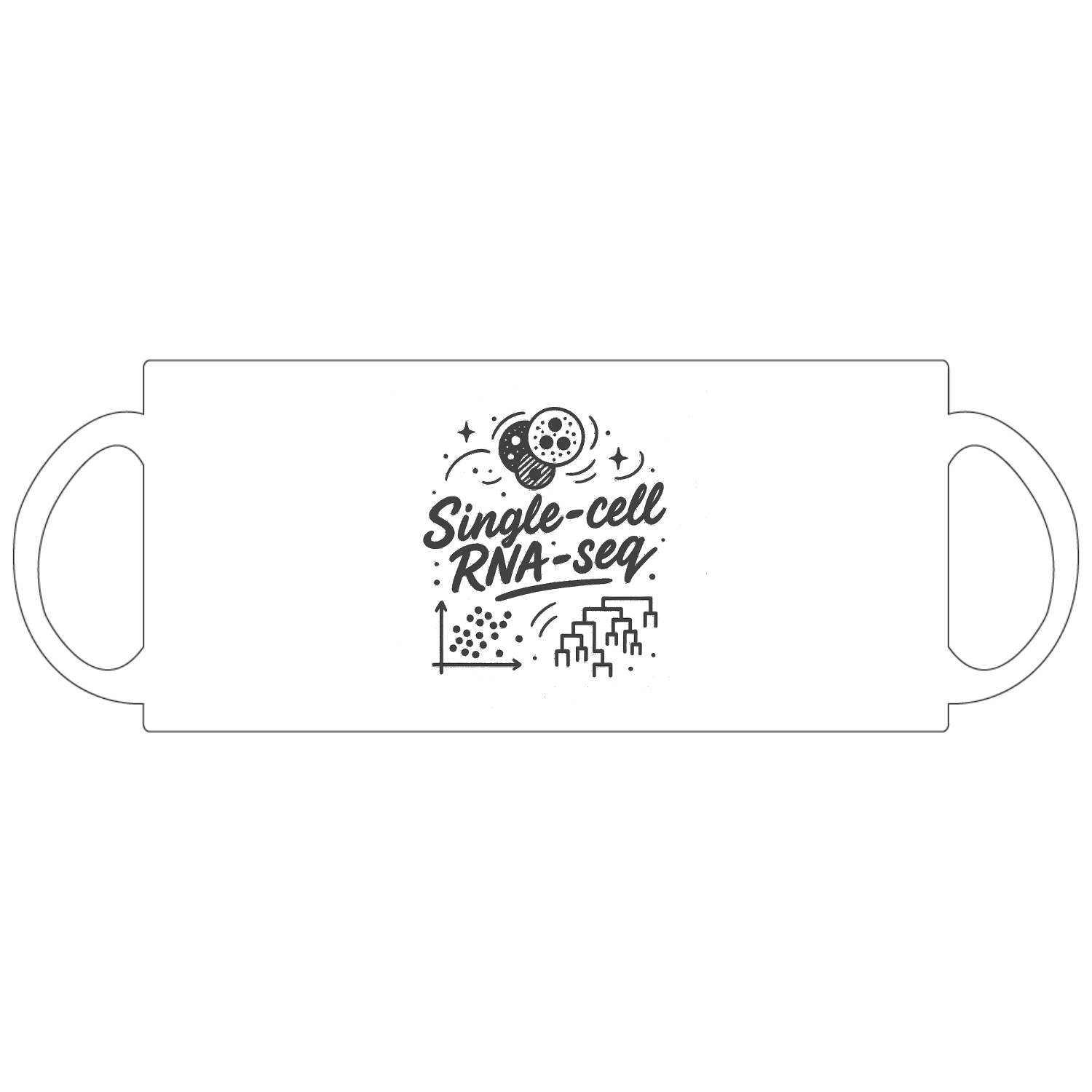 Single-cell RNA-seq Tシャツ 定番マグカップ