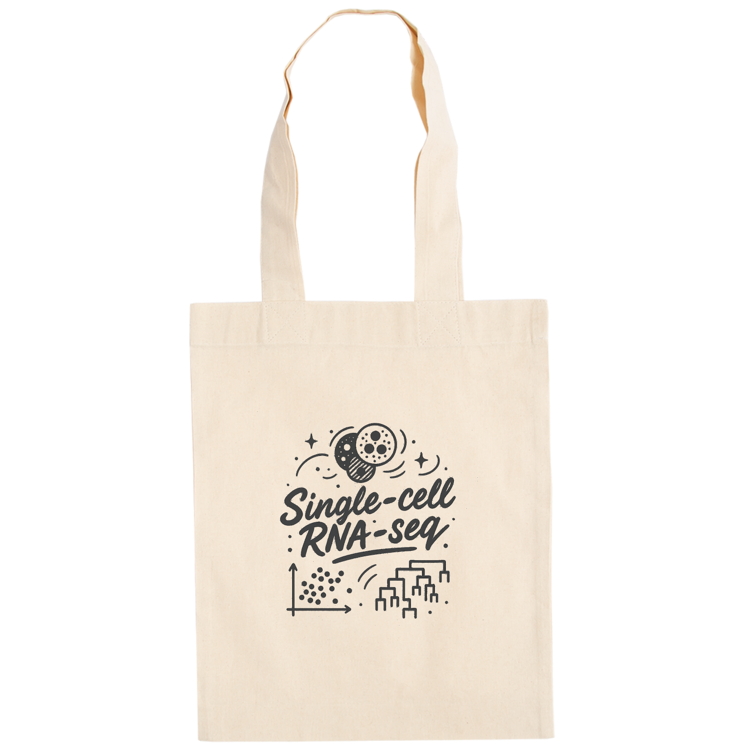 Single-cell RNA-seq Tシャツ ドイツテューテ【白プリントあり】