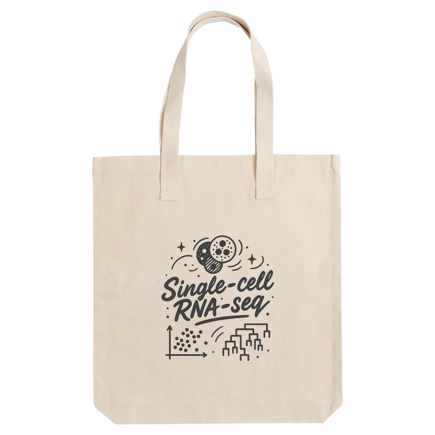 Single-cell RNA-seq Tシャツ アーバントート【白プリントあり】