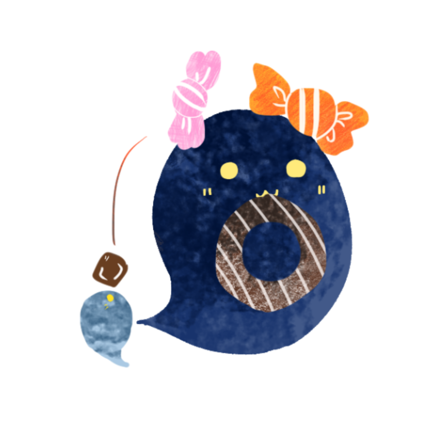 お菓子欲しがるお化けの１０月コースター ソフトコースター ラウンド