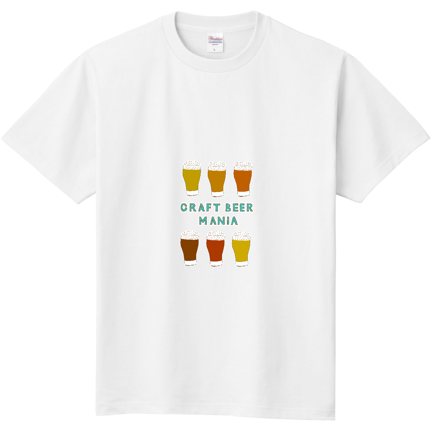 クラフトビール好きのためのデザイン「クラフトビールマニア」 Tシャツ