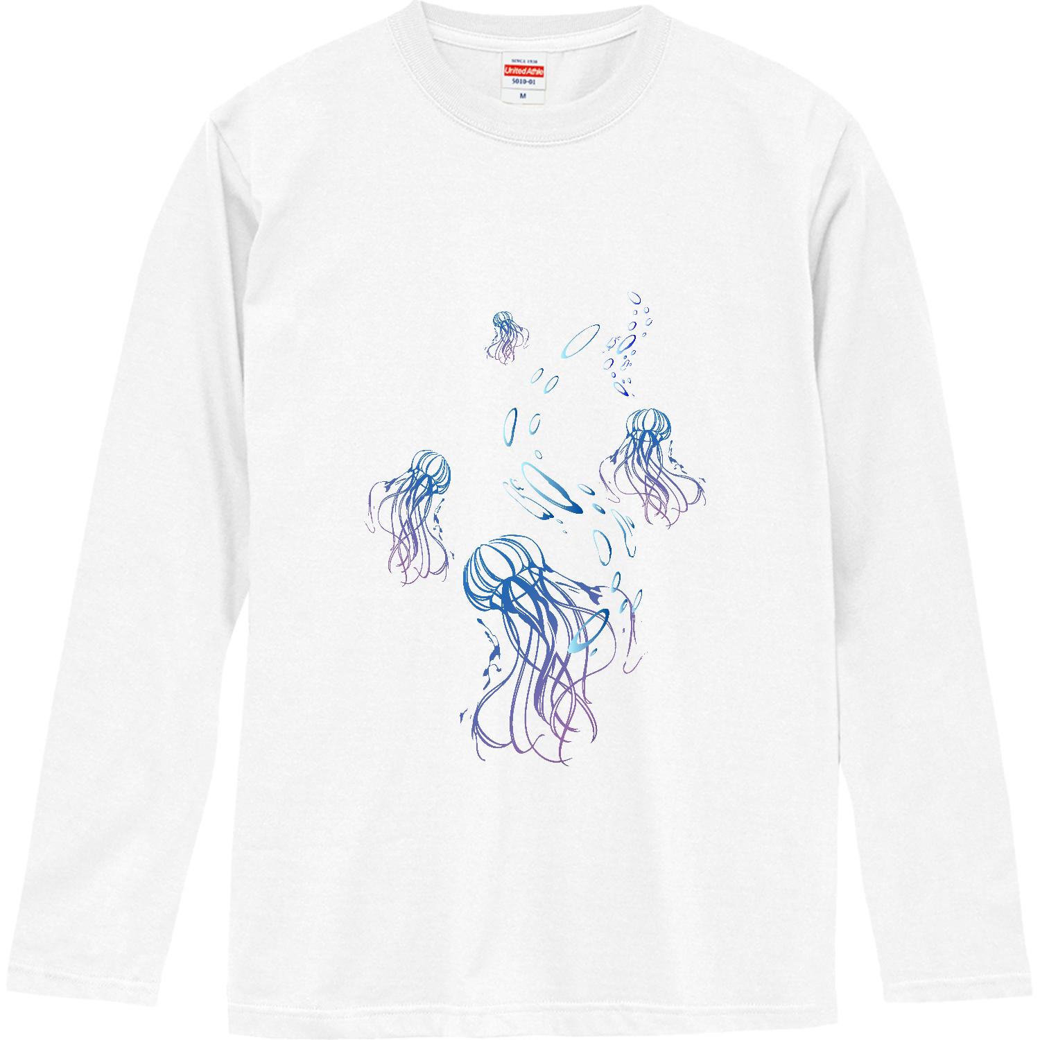 ふわふわクラゲ ロングスリーブTシャツ
