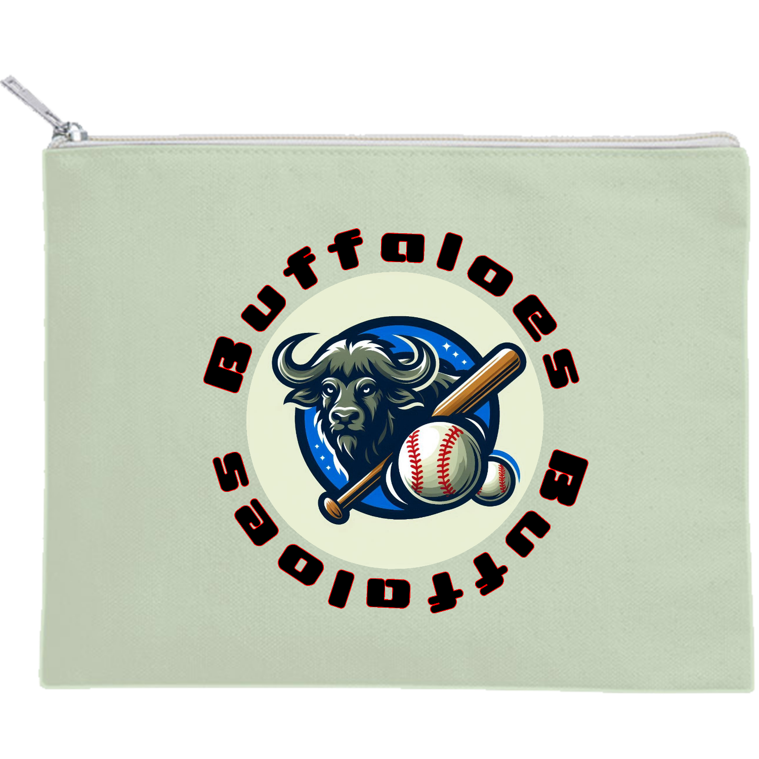 Buffaloes キャンバスポーチ（M）【白プリント有】