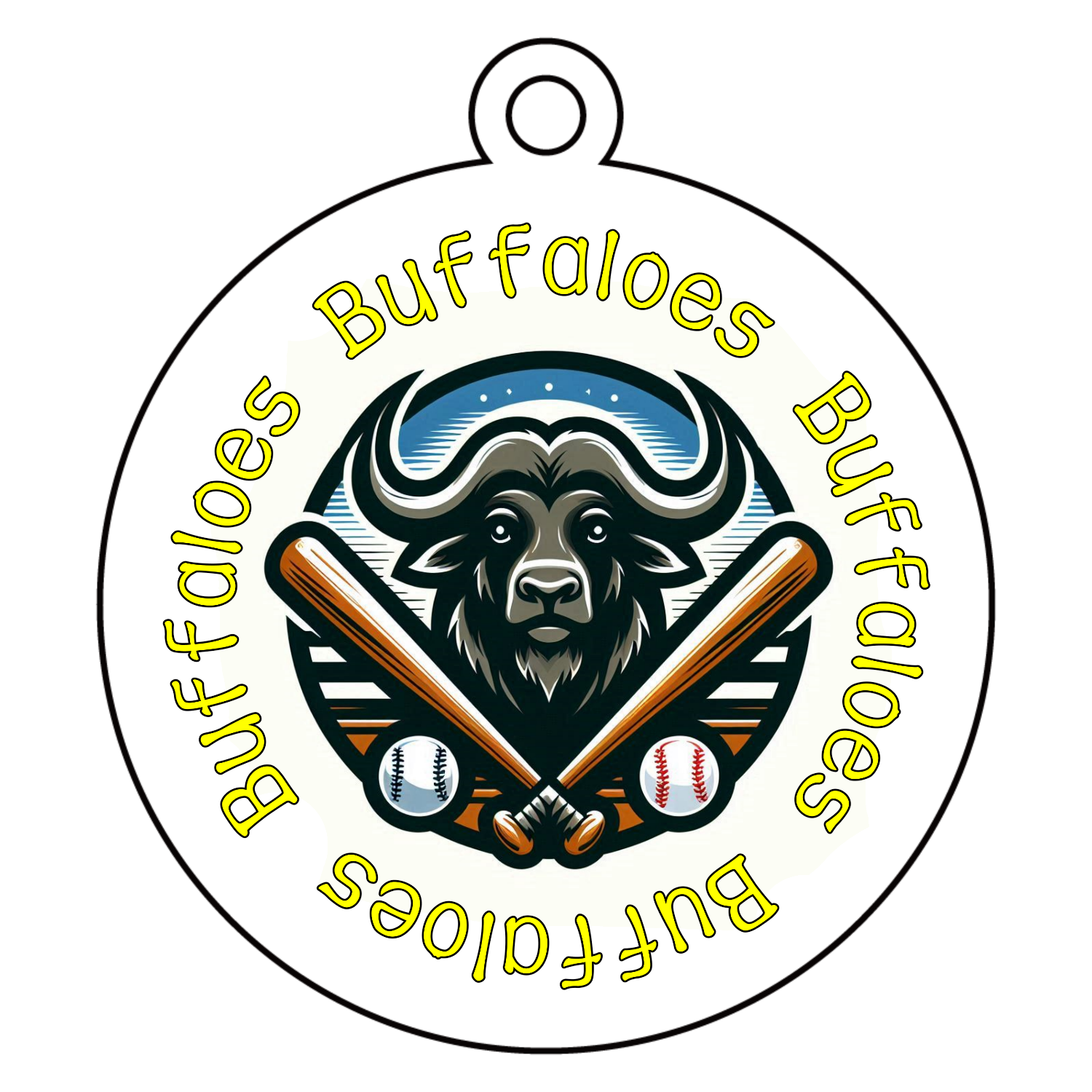 Buffaloes アクリルキーホルダー　丸型 (6cm)
