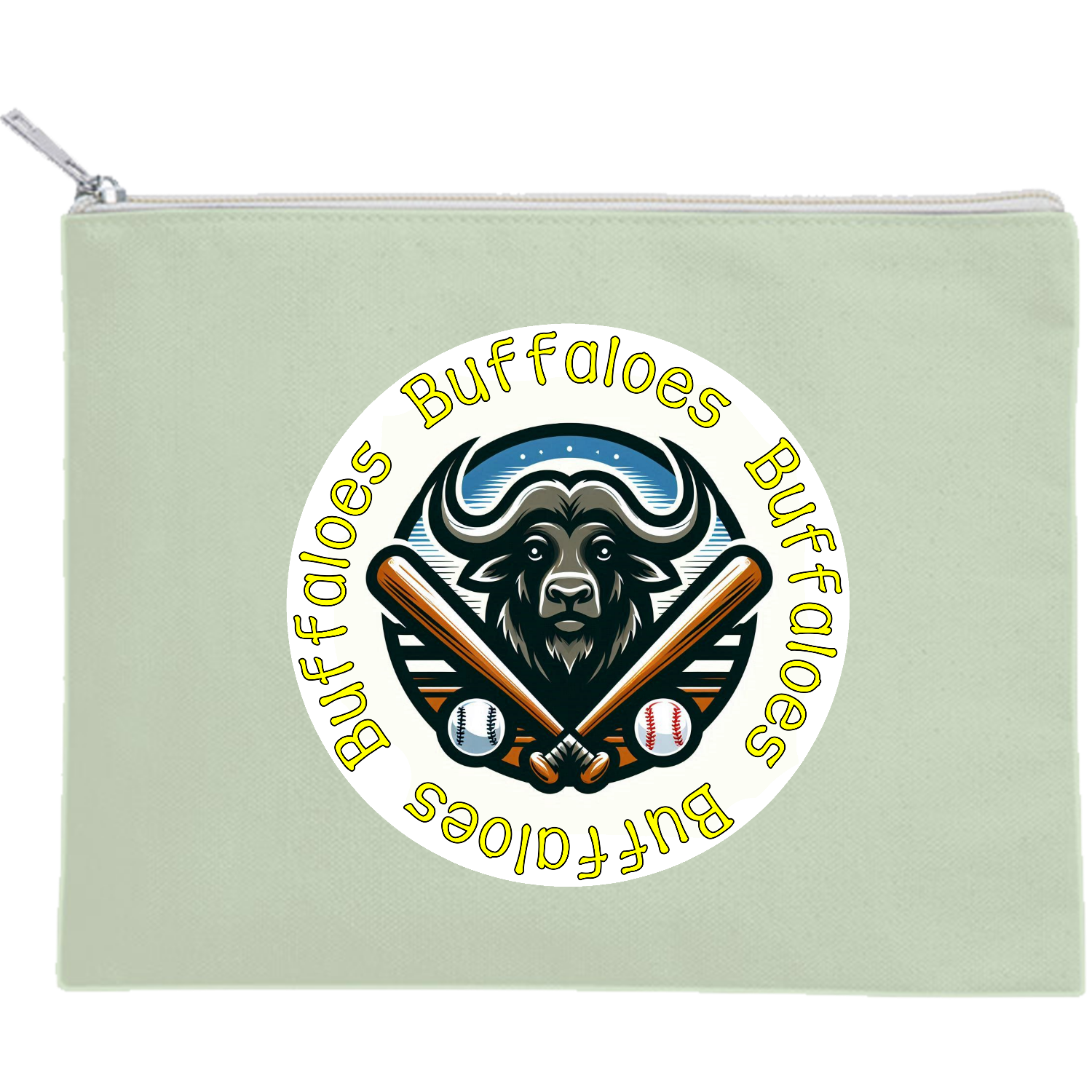 Buffaloes キャンバスポーチ（M）【白プリント有】