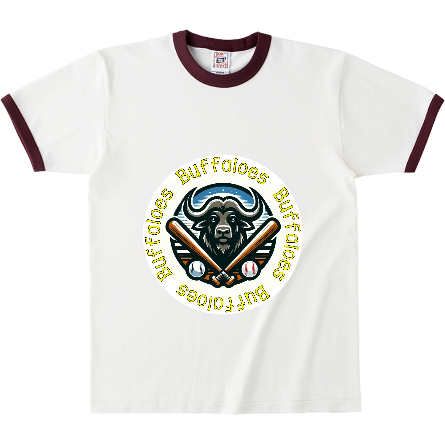 Buffaloes オープンエンドマックスウェイトリンガーTシャツ