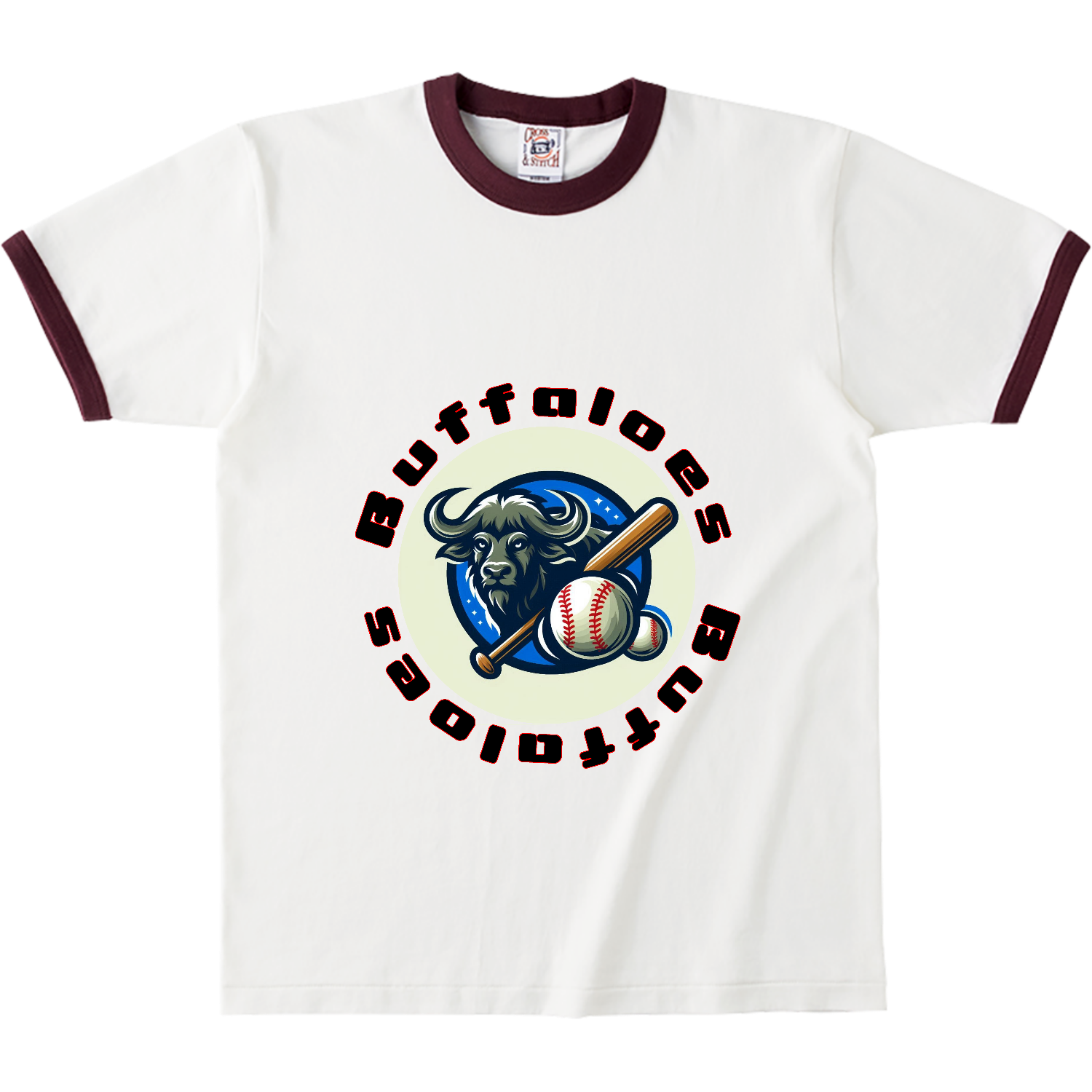 Buffaloes オープンエンドマックスウェイトリンガーTシャツ