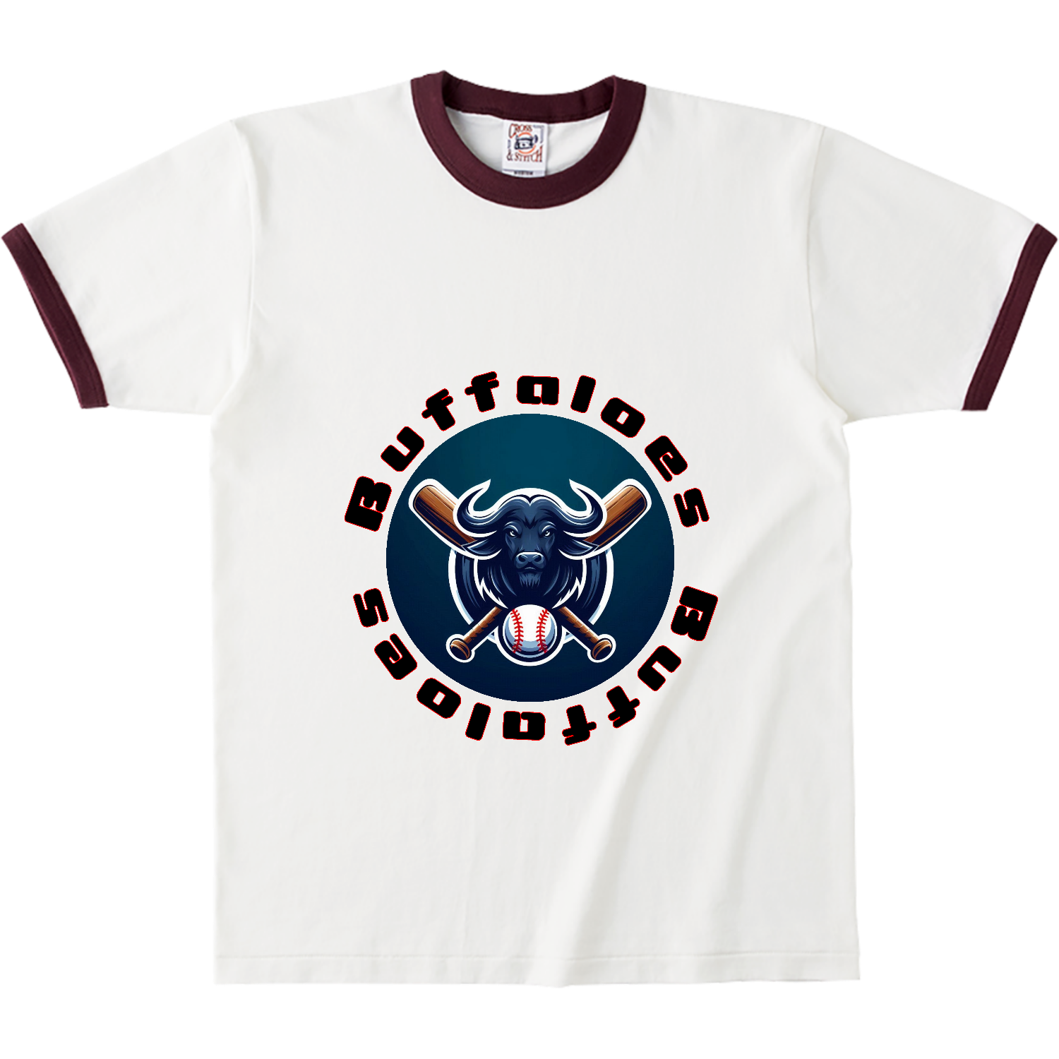 Buffaloes オープンエンドマックスウェイトリンガーTシャツ
