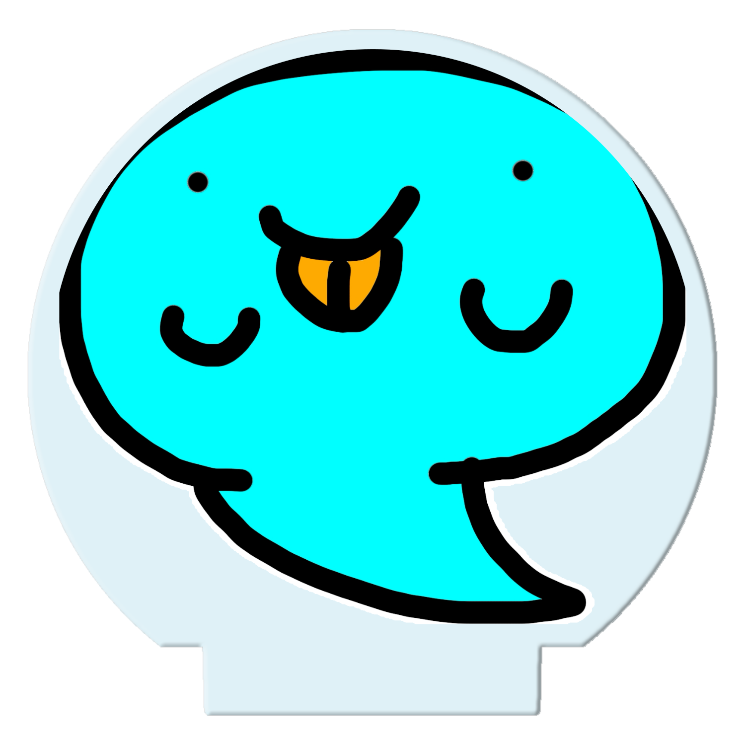 お化けグッズ ライティングスタンドミニ(丸)