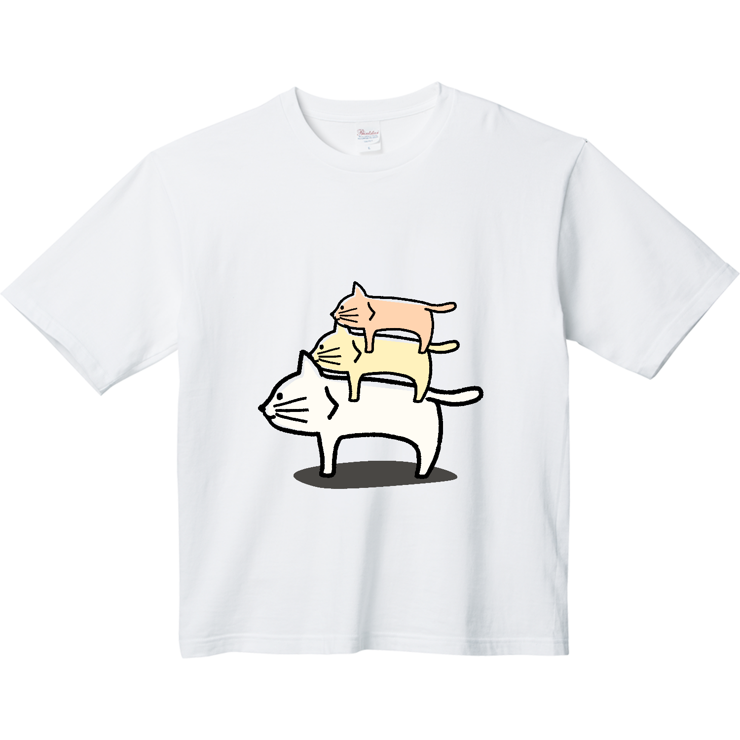 猫ちゃんタワー Tシャツ｜チコデザ - オリラボマーケット