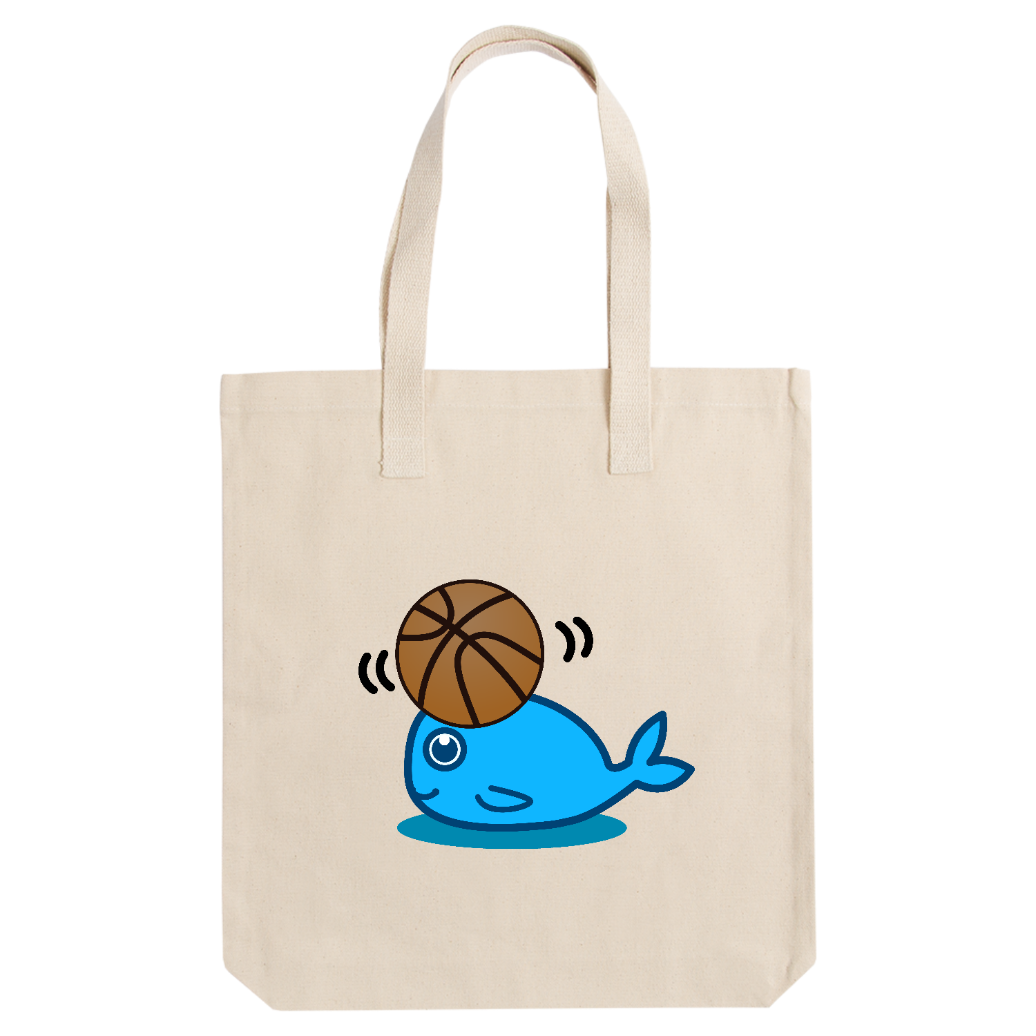 バスケくじらちゃん アーバントート【白プリントあり】