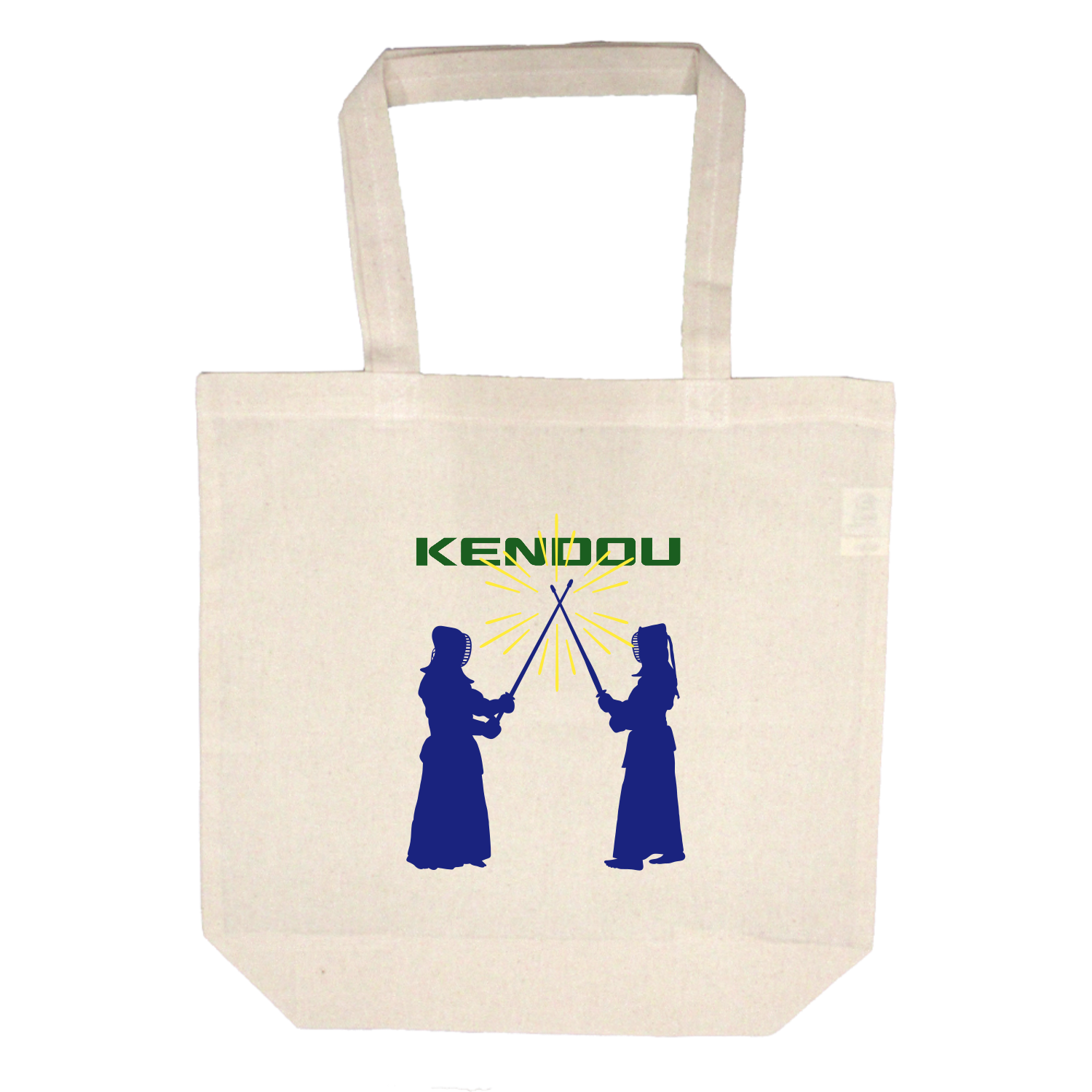 剣道の対戦 4.7オンス コットンバッグ