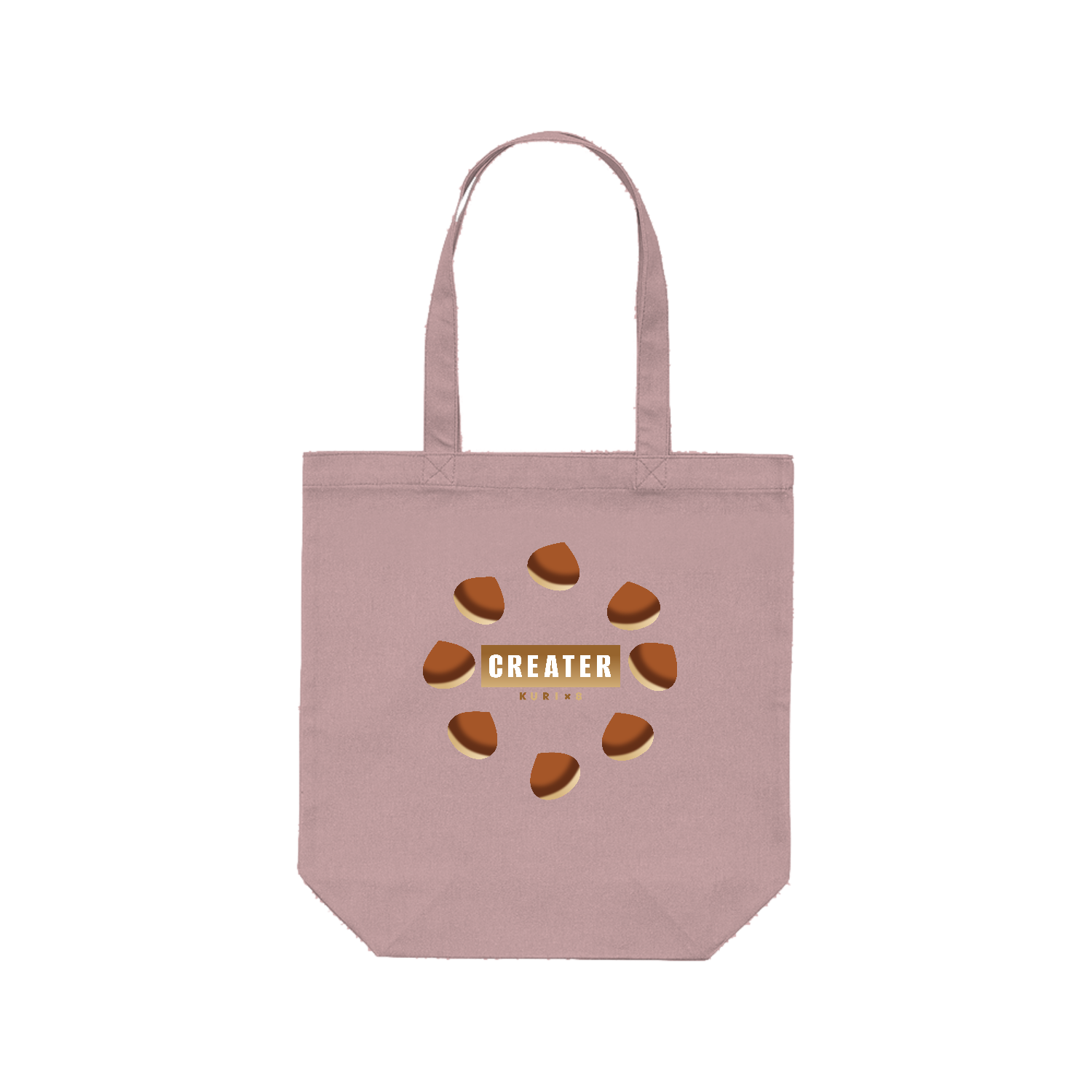 【CREATER KURI×8】トートバッグ レギュラーキャンバストートバッグ(M) (フルカラー転写プリント)
