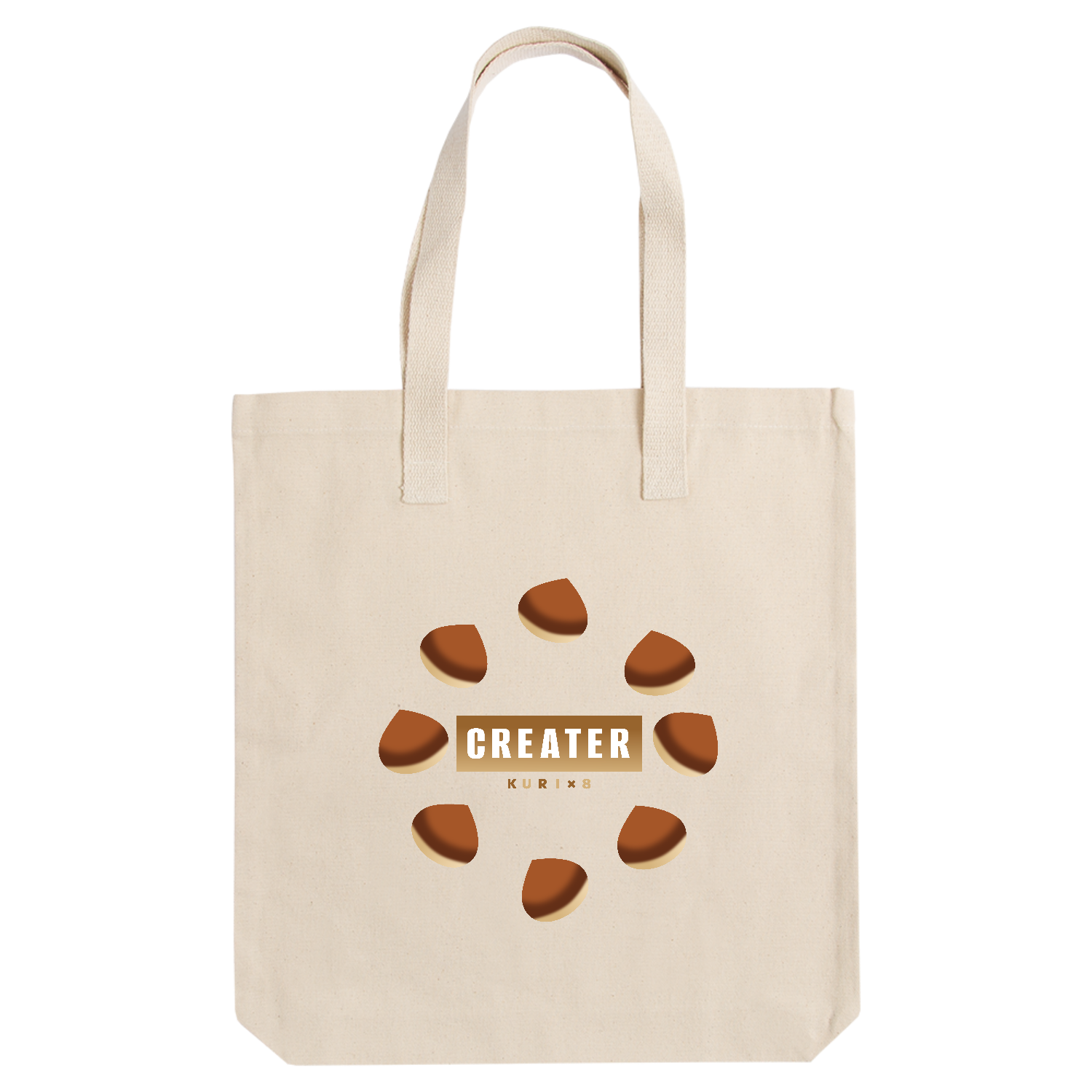 【CREATER KURI×8】トートバッグ アーバントート【白プリントあり】