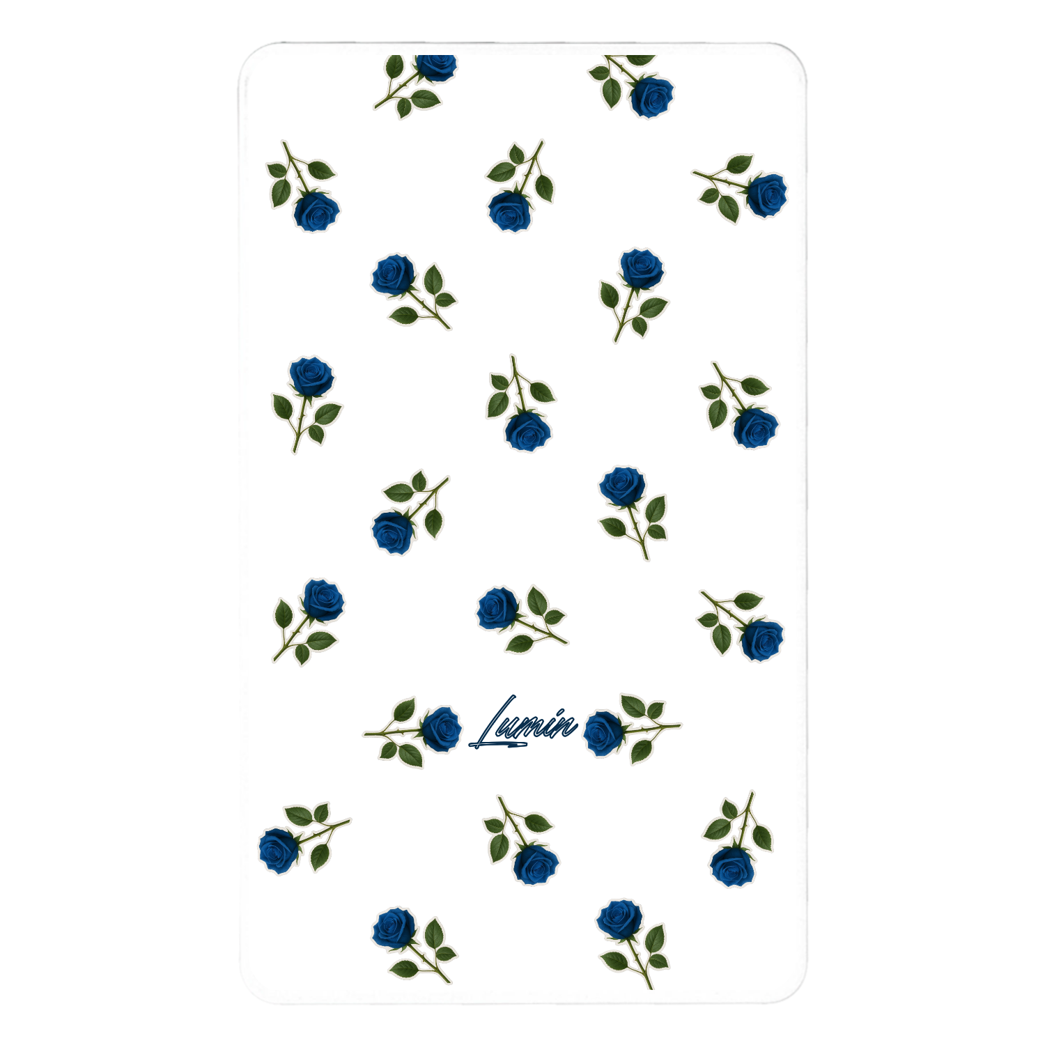 Rose-ブルー 急速充電モバイルバッテリー5000mAh