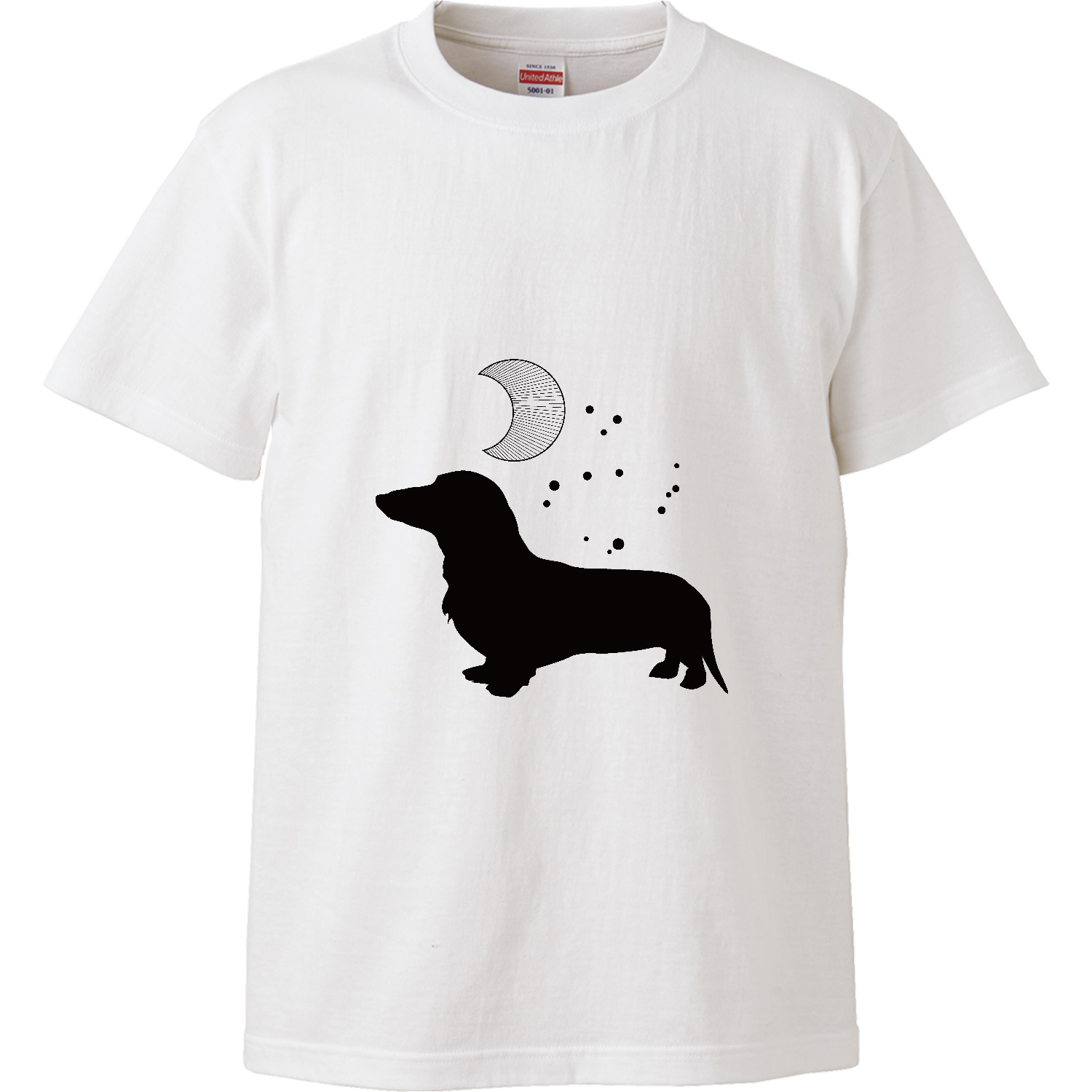 月とダックス ハイクオリティーTシャツ
