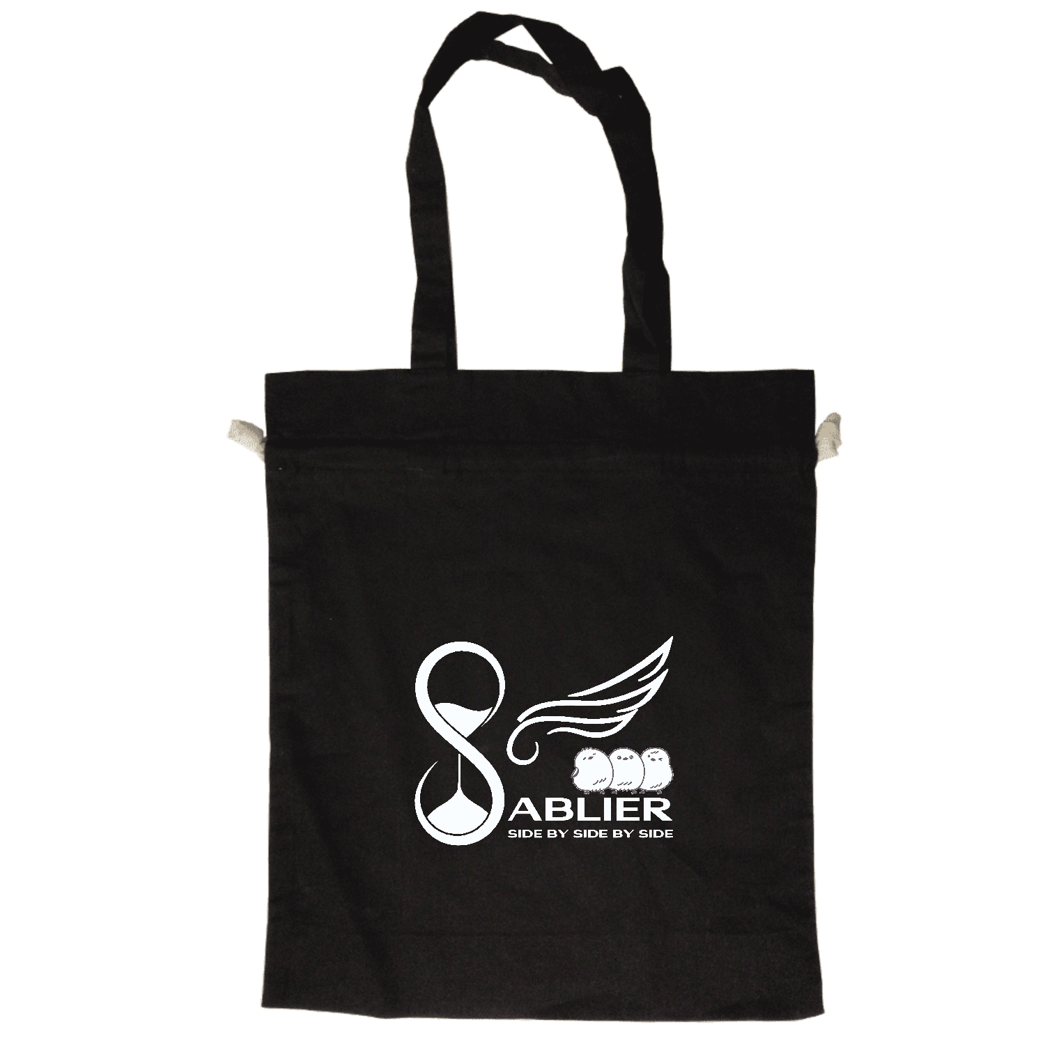 サブリエ【BK】オーガニックコットンガゼット巾着トート オーガニックコットンガゼット巾着トート