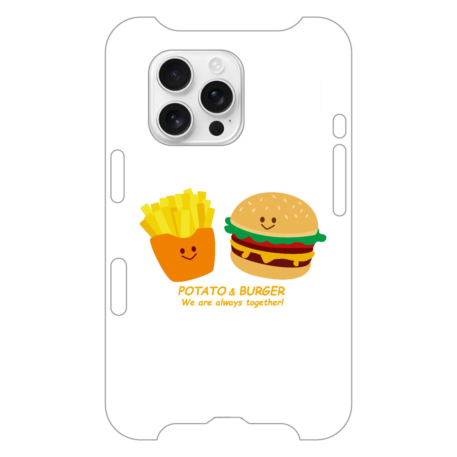 グラフィックシリーズ「ポテト＆バーガー」 iPhone16 Pro