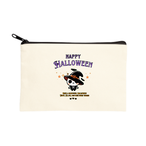 Halloween☆ニャン purple キャンバスポーチ（S）