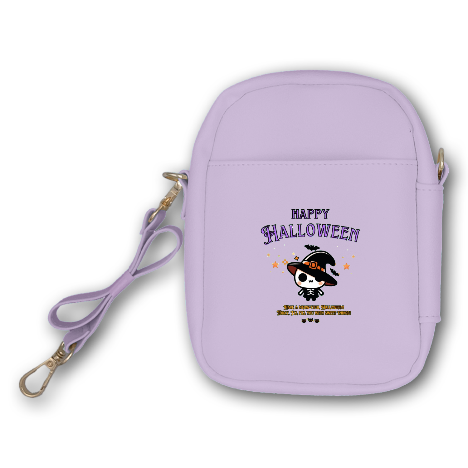 Halloween☆ニャン purple ぬいぐるみポーチ