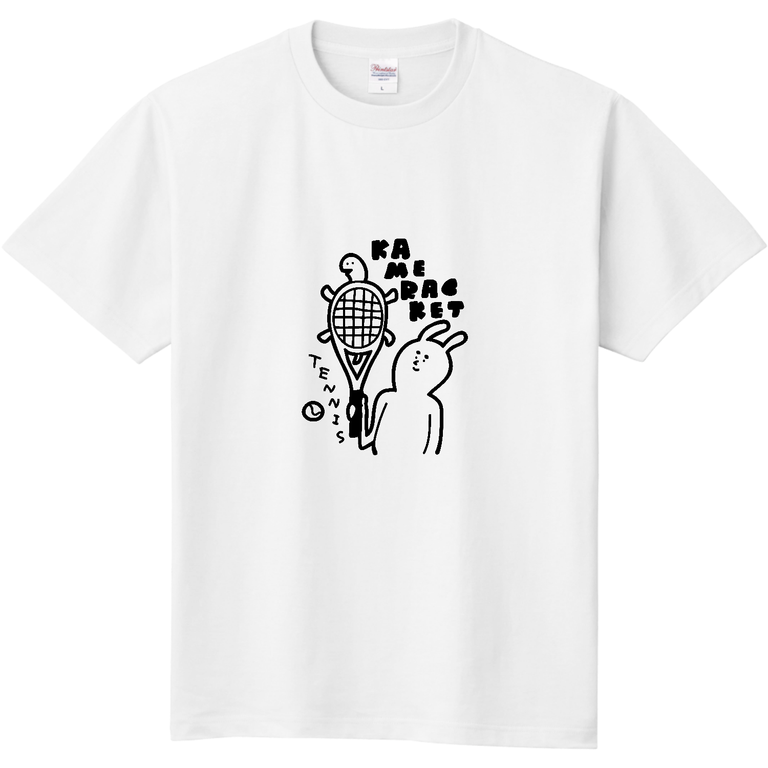 テニス　亀ラケット 定番Ｔシャツ