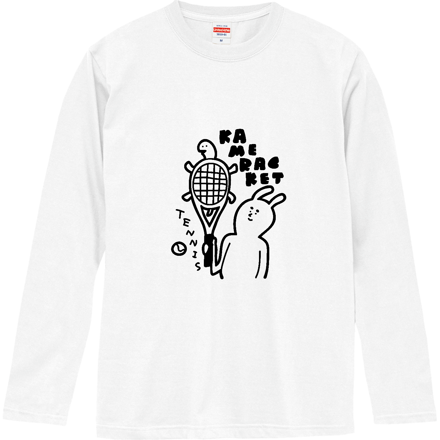 テニス　亀ラケット ロングスリーブTシャツ