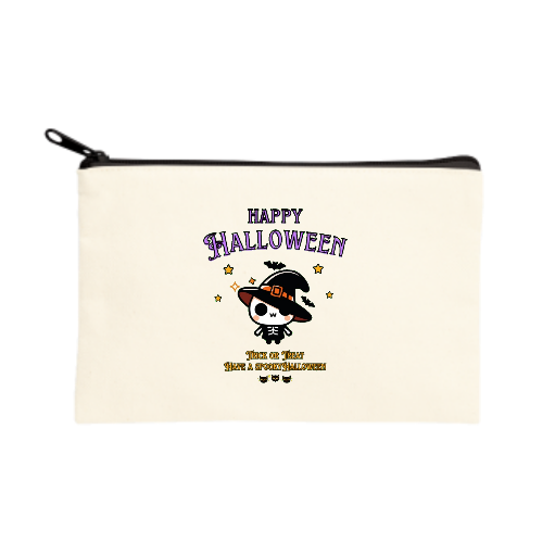 Halloween☆ニャン Purple キャンバスポーチ（S）