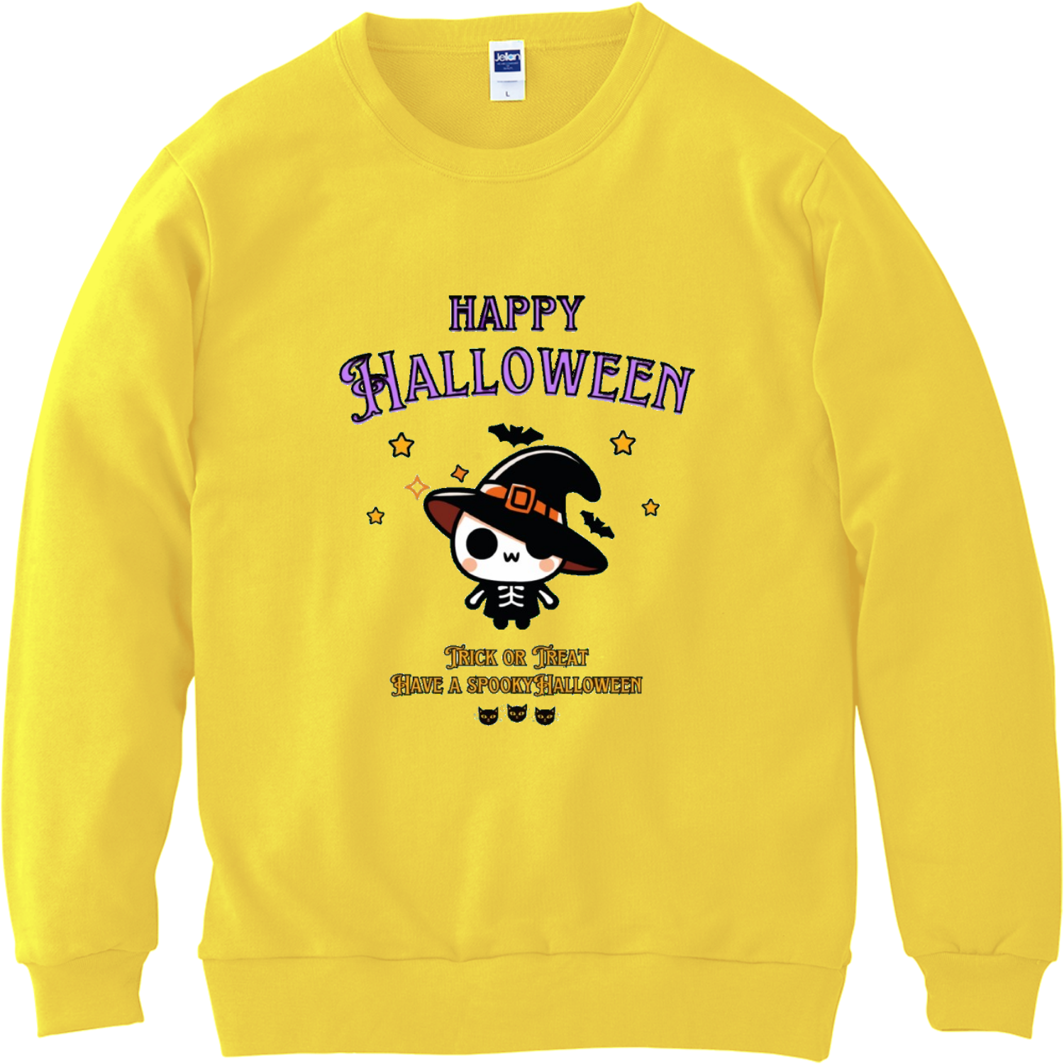 Halloween☆ニャン Purple 軽量スウェット