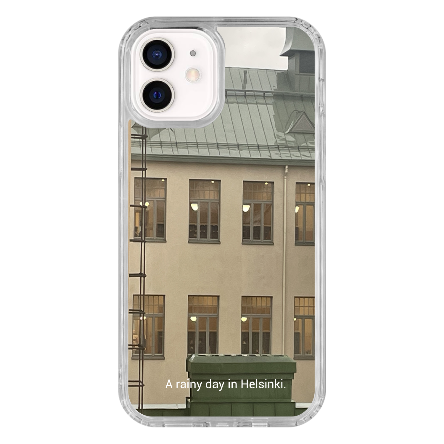 a rainy day in Helsinki. iPhoneケース iPhone12/12Pro MagSafe対応 耐衝撃クリアケース