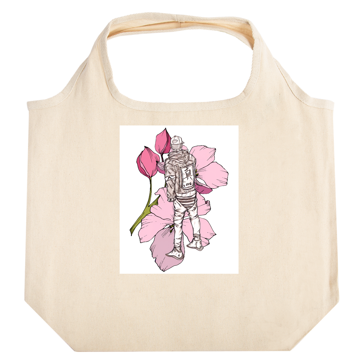 真✨✨ たためるマルシェ【白プリントあり】