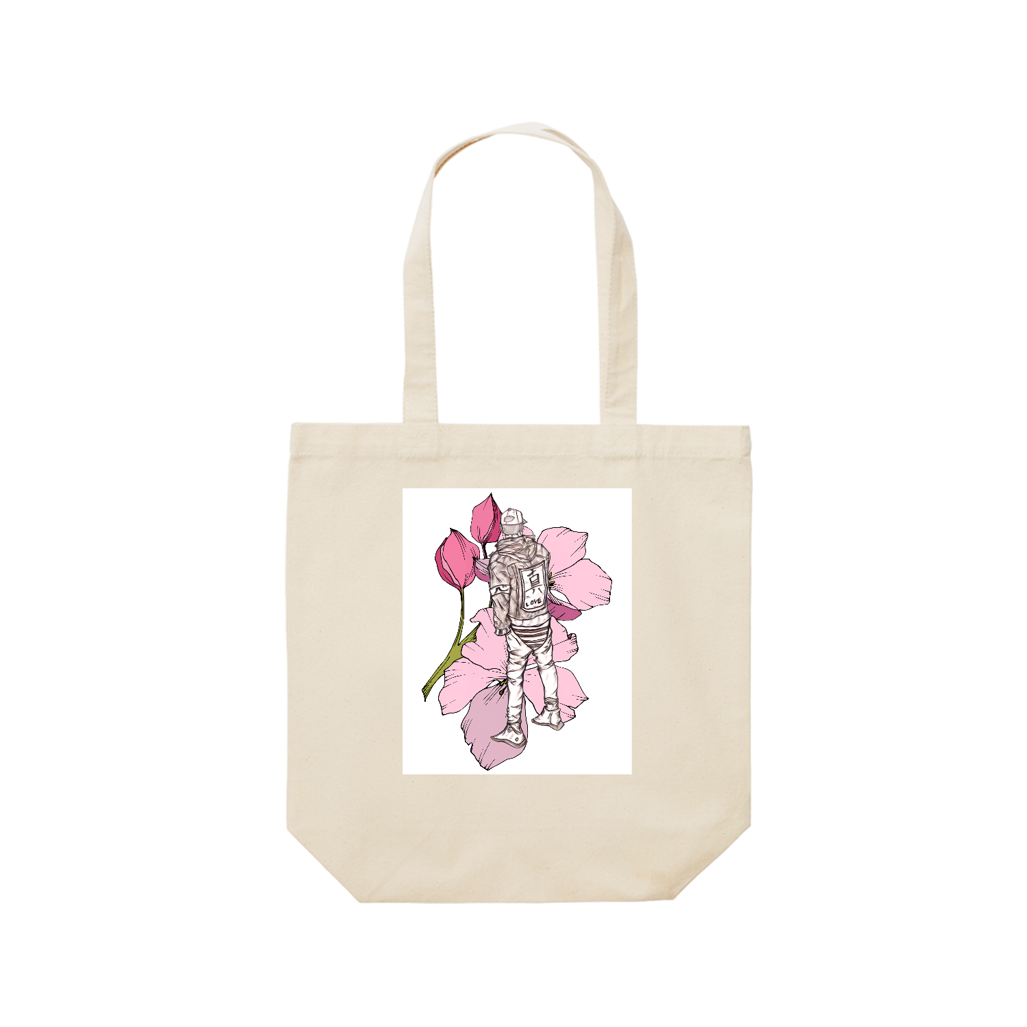 真✨✨ レギュラーキャンバストートバッグ(M) (フルカラー転写プリント)